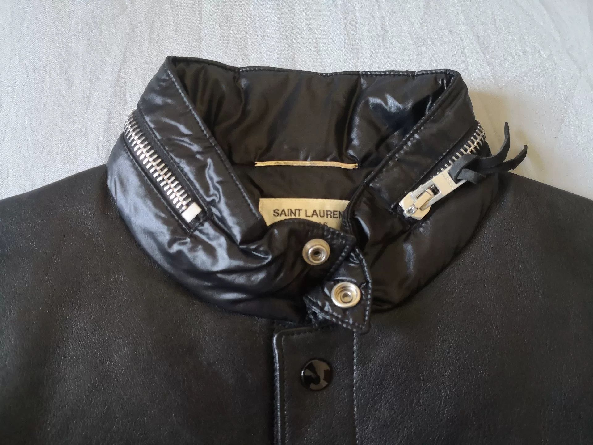 Saint Laurent Paris Saint Laurent Black Shiny Puffer Jacket Size US S / EU 44-46 / 1 - 2 Thumbnail