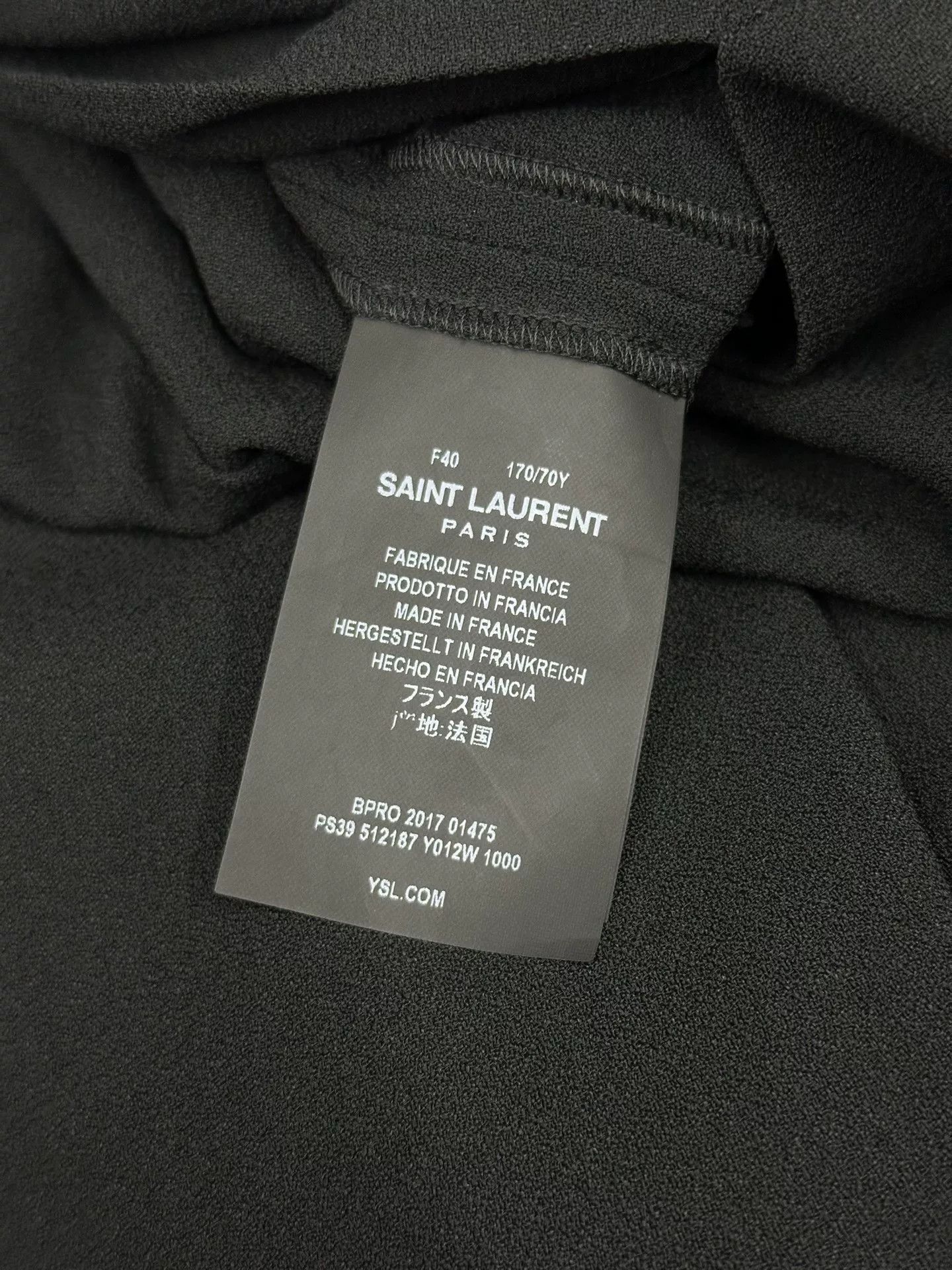 Saint Laurent Paris Saint Laurent Black Gold Sequin Bow Jumpsuit Size 40" / US 18 - 8 Thumbnail