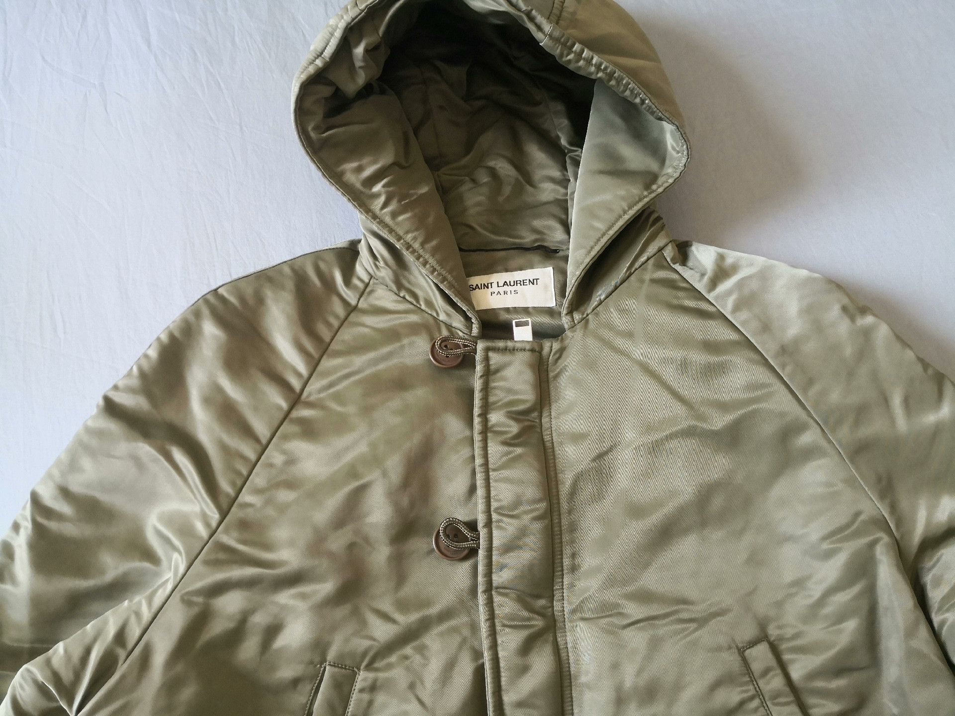 Saint Laurent Paris Saint Laurent SLP MA1 Olive Padded Jacket Size US M / EU 48-50 / 2 - 2 Thumbnail