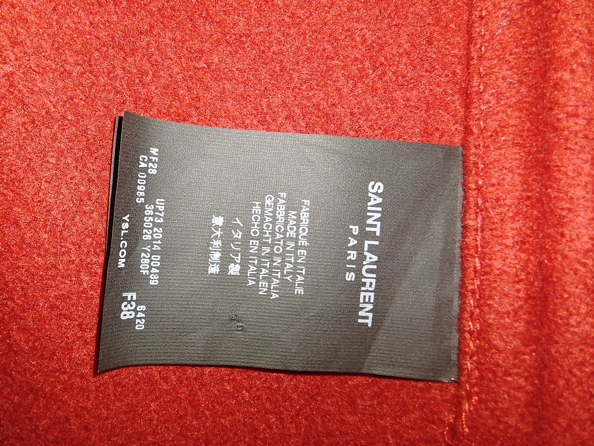 Saint Laurent Paris Saint Laurent Paris Red Hooded Cape Size S / US 4 / IT 40 - 3 Thumbnail