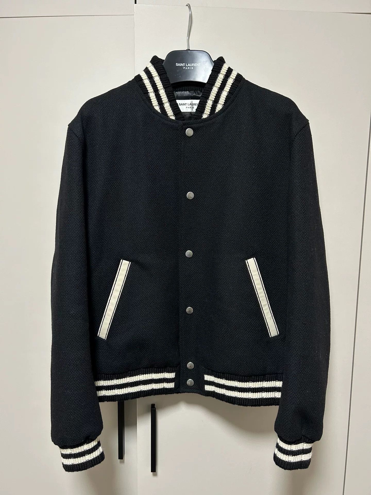 Saint Laurent Paris Saint Laurent SLP 22FW Embroidered Baseball Jacket Size US M / EU 48-50 / 2 - 2 Thumbnail