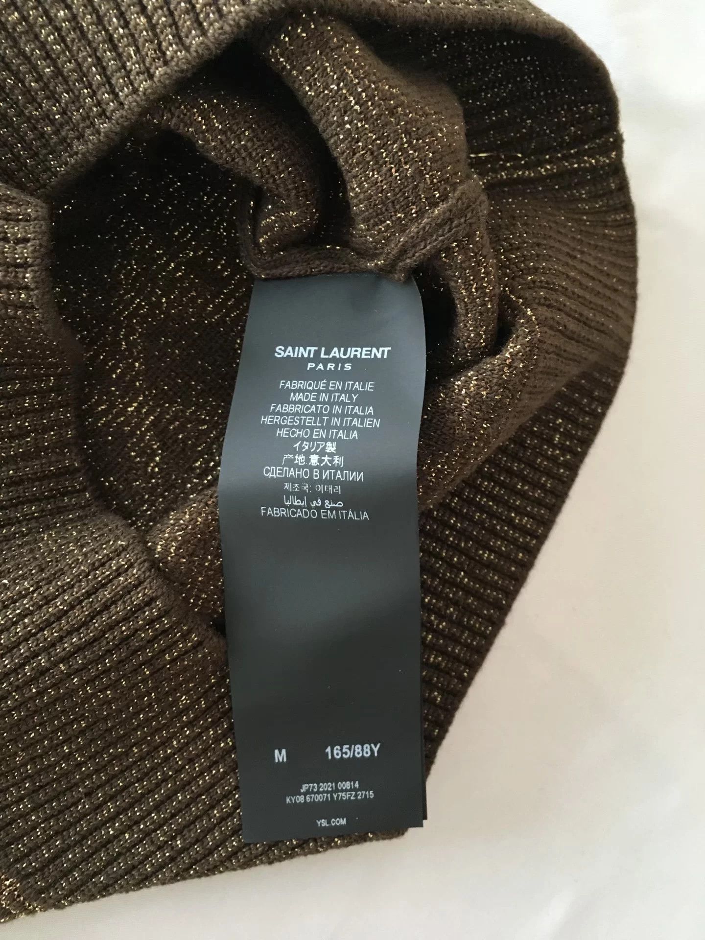 Saint Laurent Paris Saint Laurent Brown Diamond Knit Vest Size M / US 6-8 / IT 42-44 - 3 Thumbnail