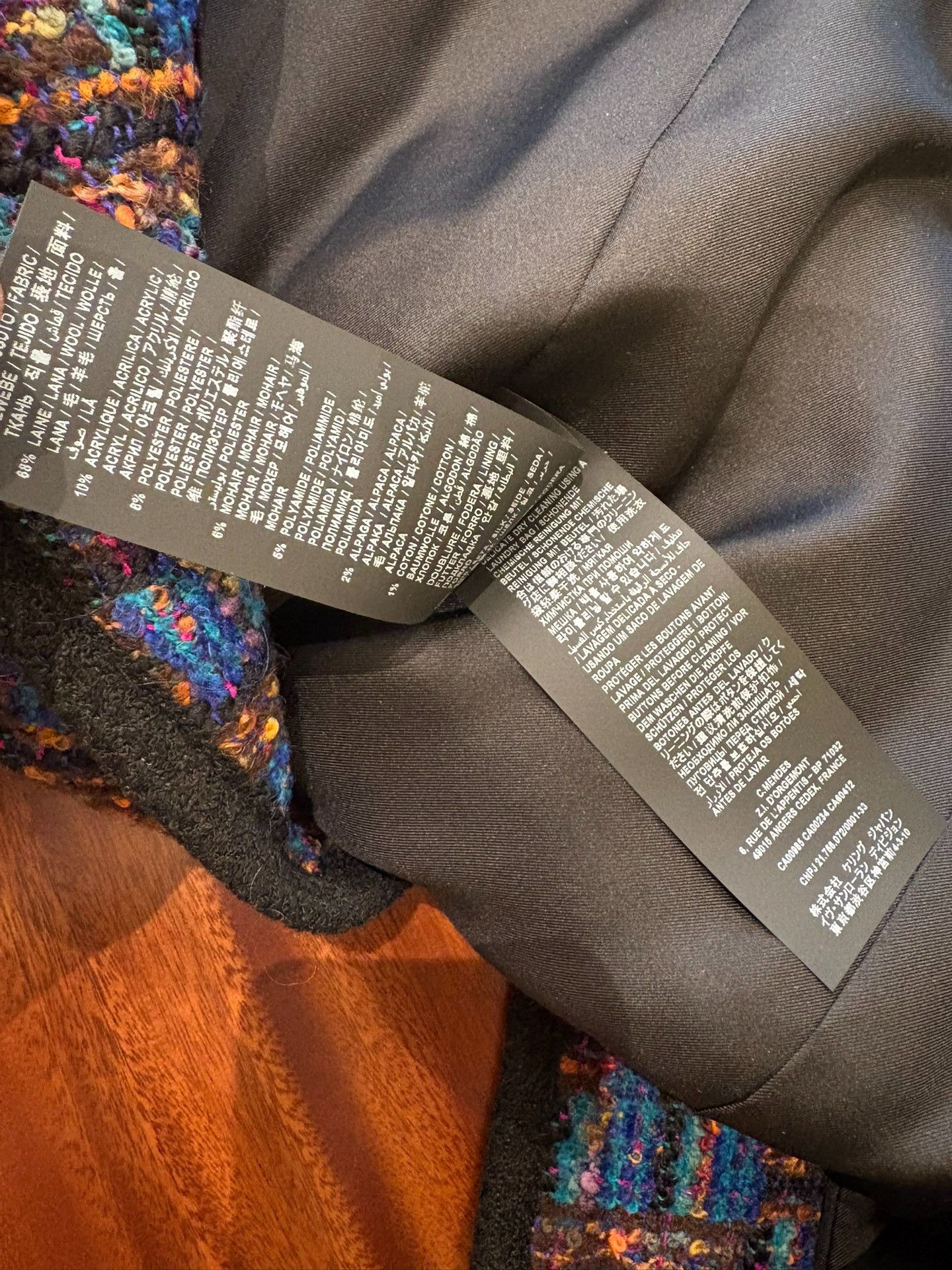 Saint Laurent Paris Saint Laurent Colorful Tweed Jacket Size S / US 4 / IT 40 - 6 Thumbnail