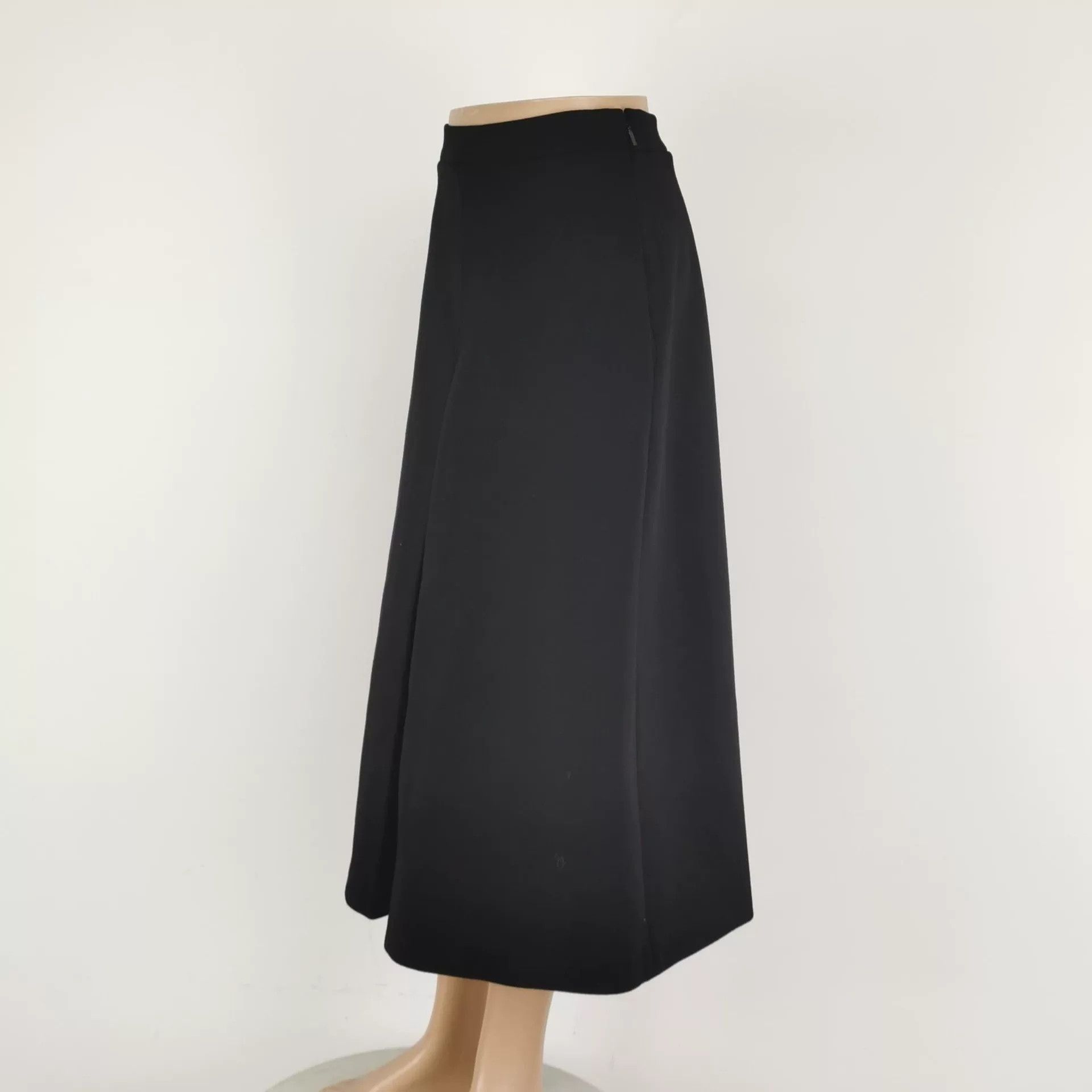 Saint Laurent Paris Saint Laurent Black Wool Long Skirt Size 38" / US 16 / IT 52 - 2 Thumbnail