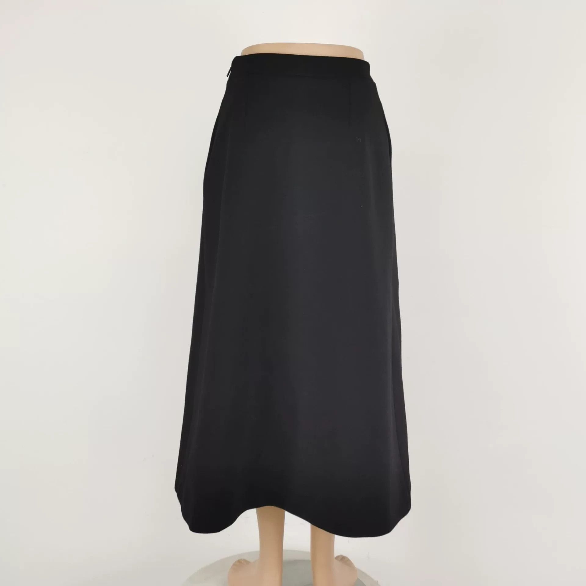Saint Laurent Paris Saint Laurent Black Wool Long Skirt Size 38" / US 16 / IT 52 - 3 Thumbnail