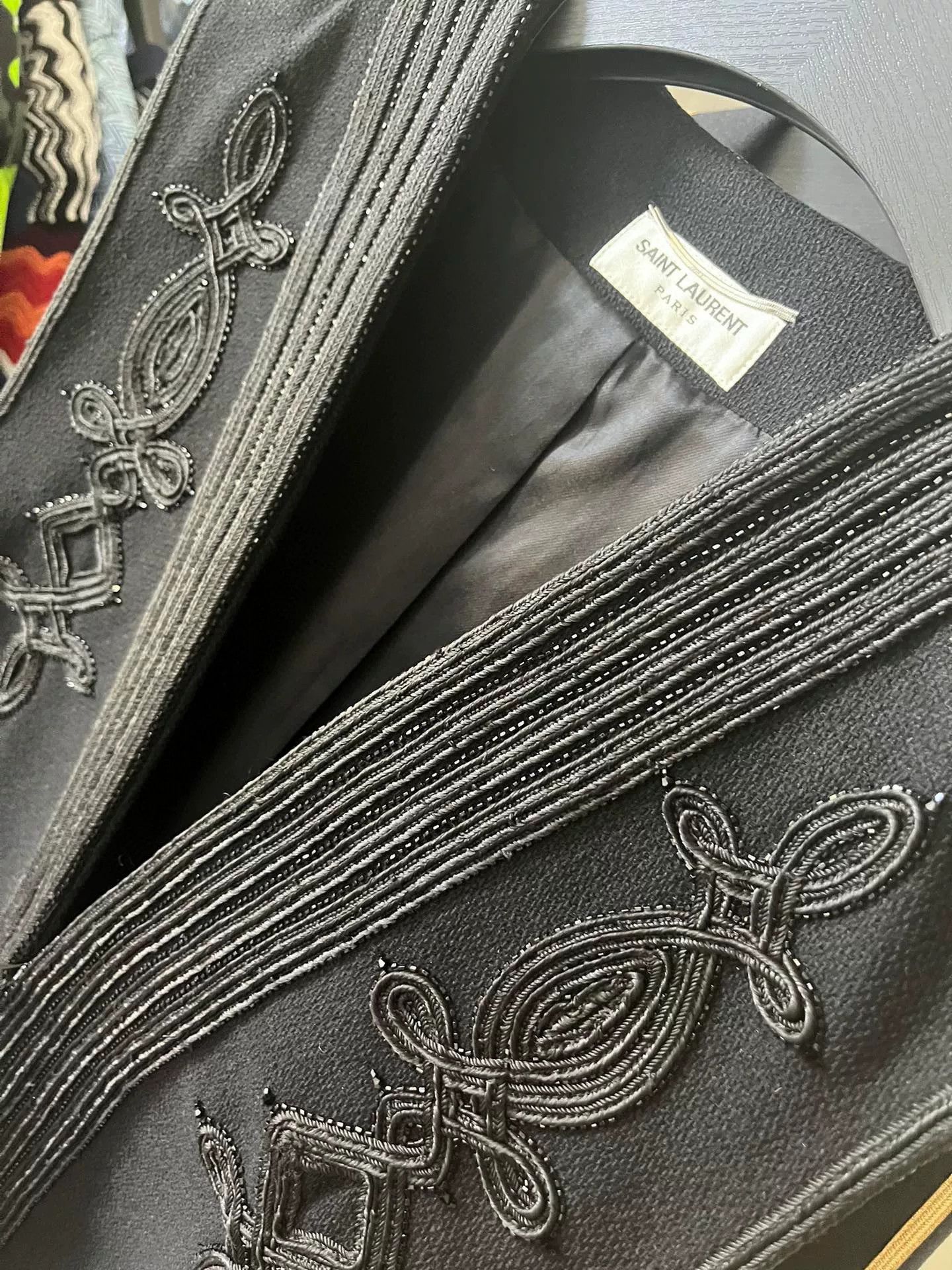 Saint Laurent Paris Saint Laurent Runway Beaded Embroidery Wool Vest Size US M / EU 48-50 / 2 - 3 Thumbnail