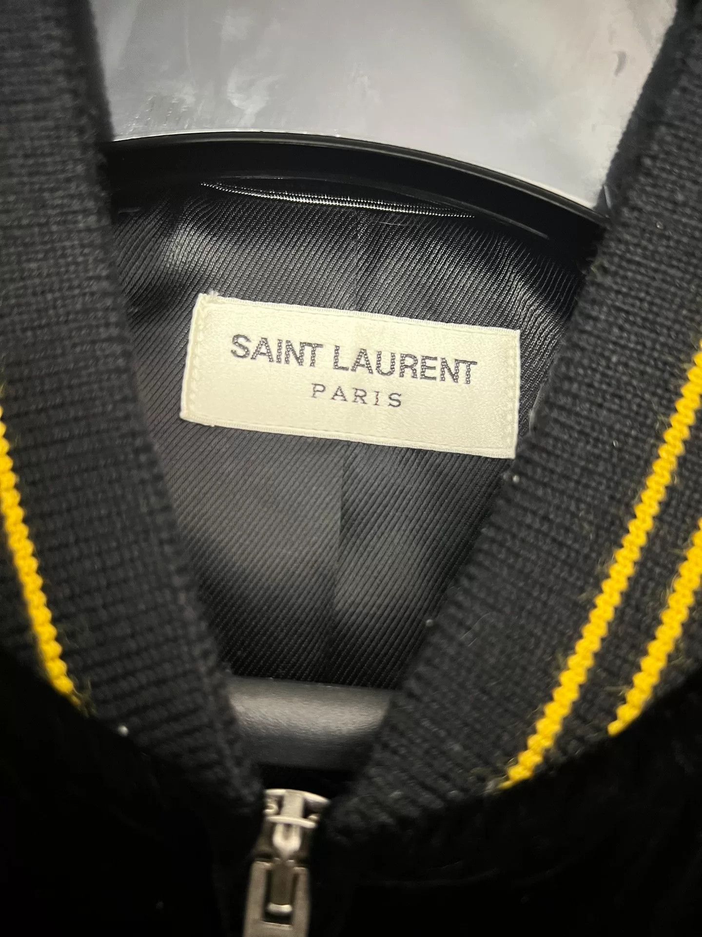 Saint Laurent Paris Saint Laurent Black Velvet Bomber Jacket Size US M / EU 48-50 / 2 - 4 Thumbnail