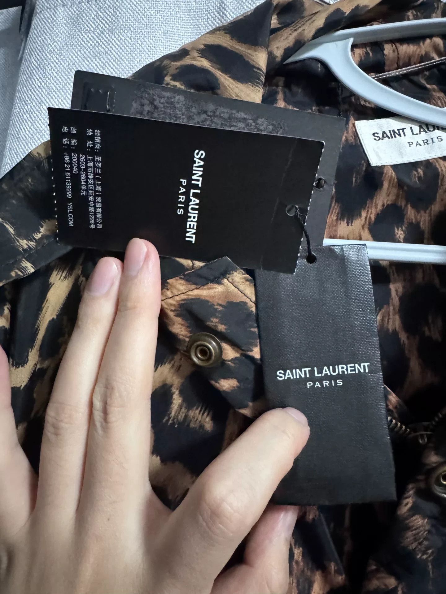 Saint Laurent Paris SAINT LAURENT Leopard Print Hooded Jacket Size US M / EU 48-50 / 2 - 5 Thumbnail