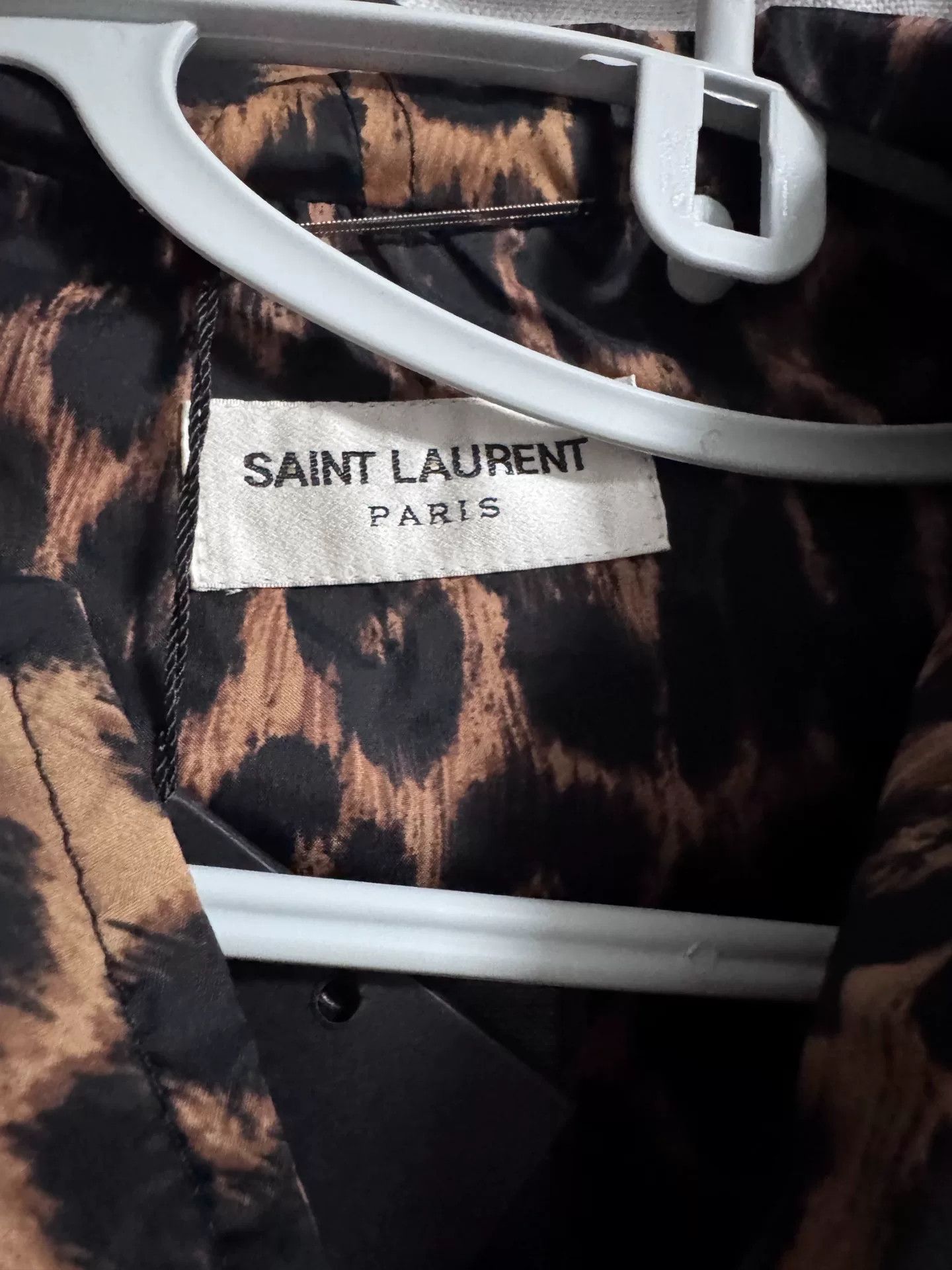 Saint Laurent Paris SAINT LAURENT Leopard Print Hooded Jacket Size US M / EU 48-50 / 2 - 2 Thumbnail
