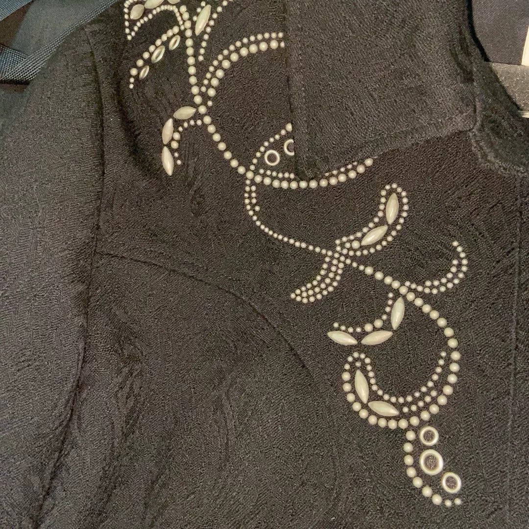 Saint Laurent Paris Saint Laurent Men's Beaded Studded Jacket Size US M / EU 48-50 / 2 - 3 Thumbnail