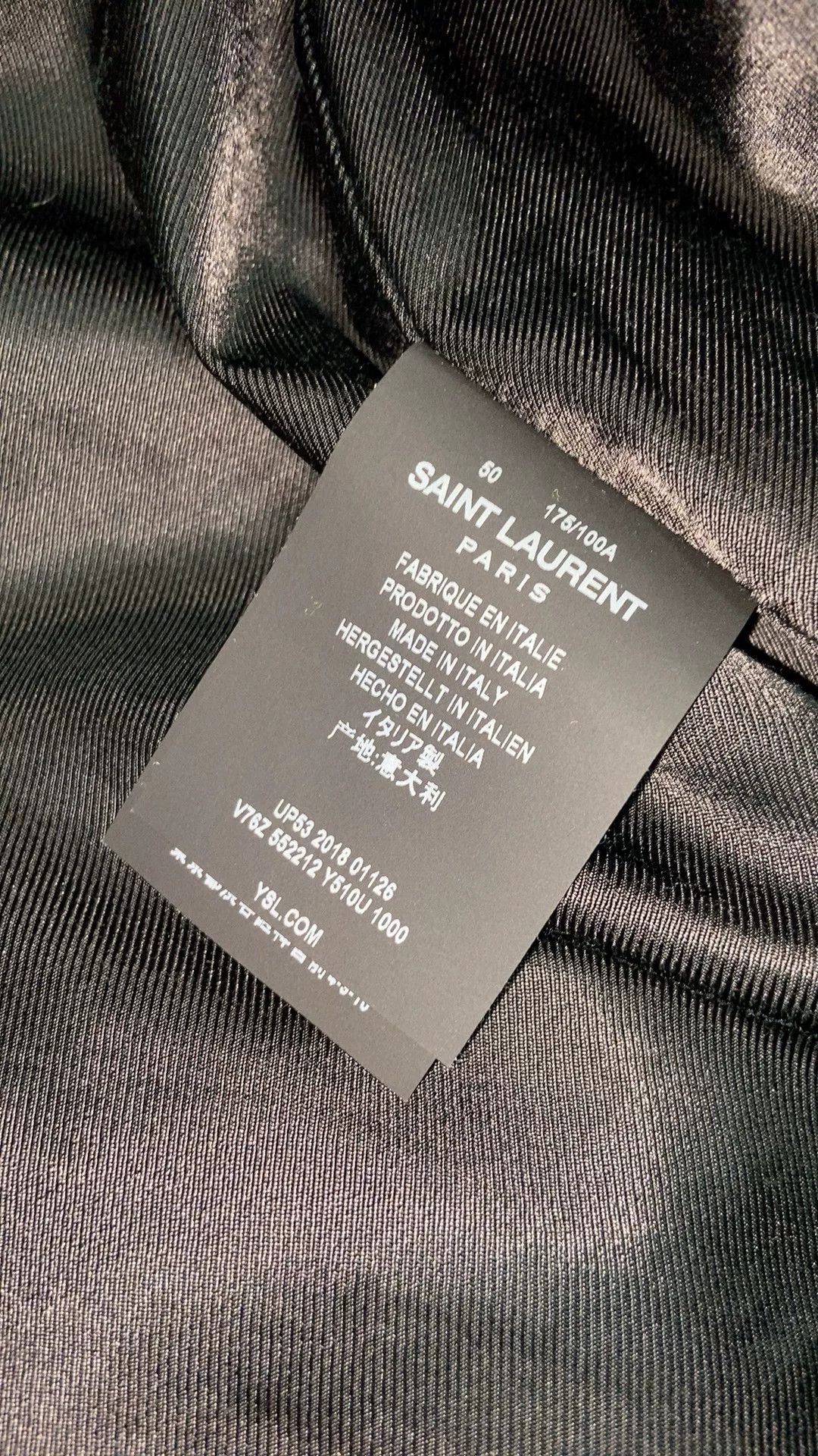 Saint Laurent Paris Saint Laurent Men's Beaded Studded Jacket Size US M / EU 48-50 / 2 - 7 Thumbnail