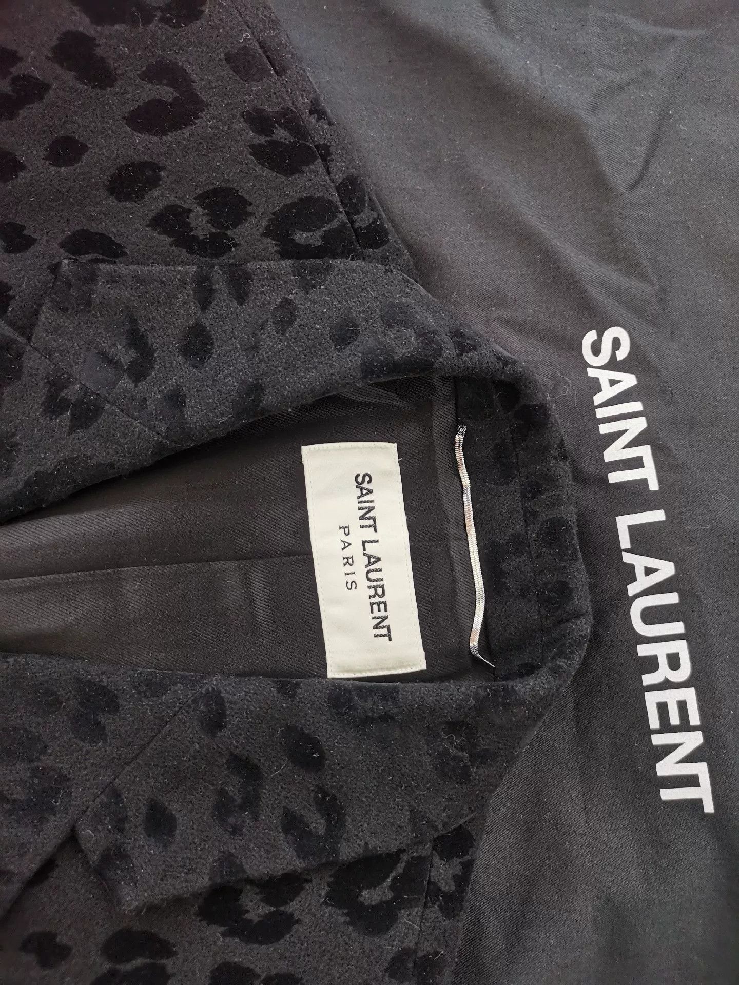 Saint Laurent Paris Saint Laurent Gray Leopard Print Coat Size US M / EU 48-50 / 2 - 3 Thumbnail