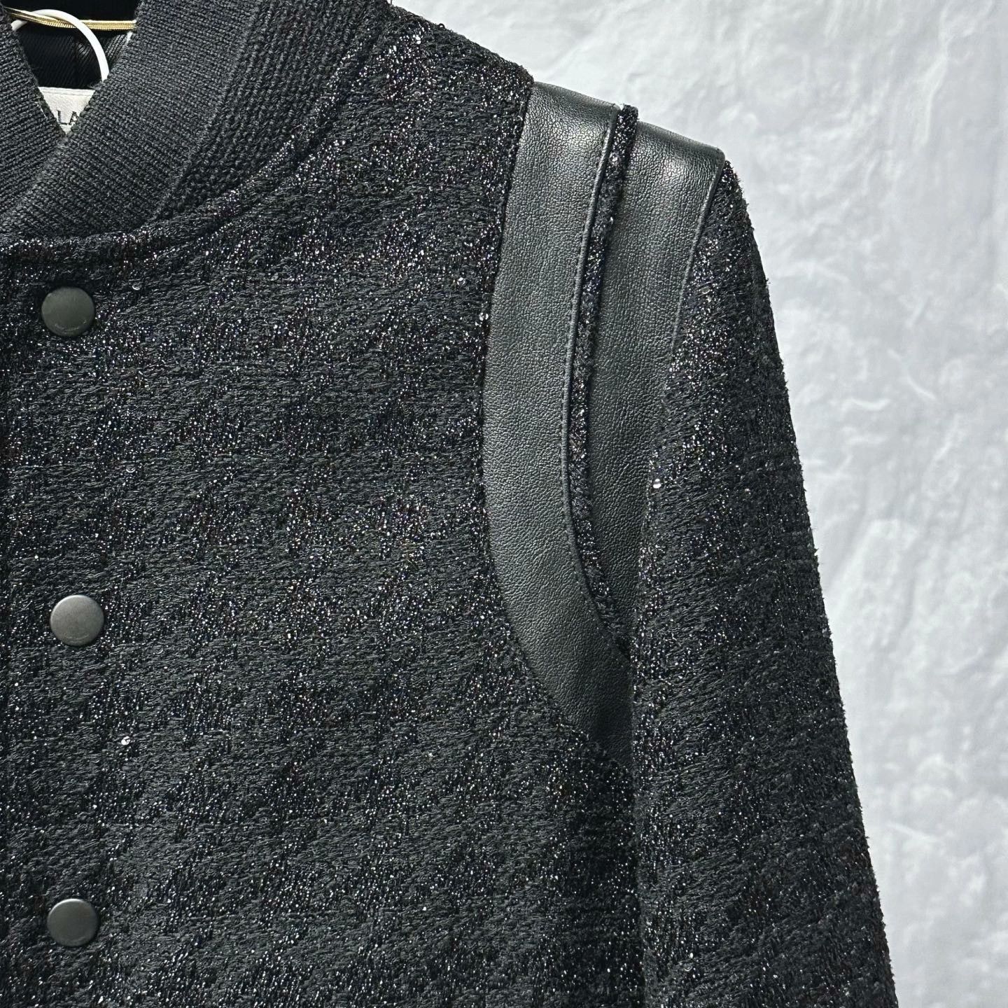 Saint Laurent Paris Saint Laurent Sequin Baseball Jacket Size XS / US 0-2 / IT 36-38 - 3 Thumbnail