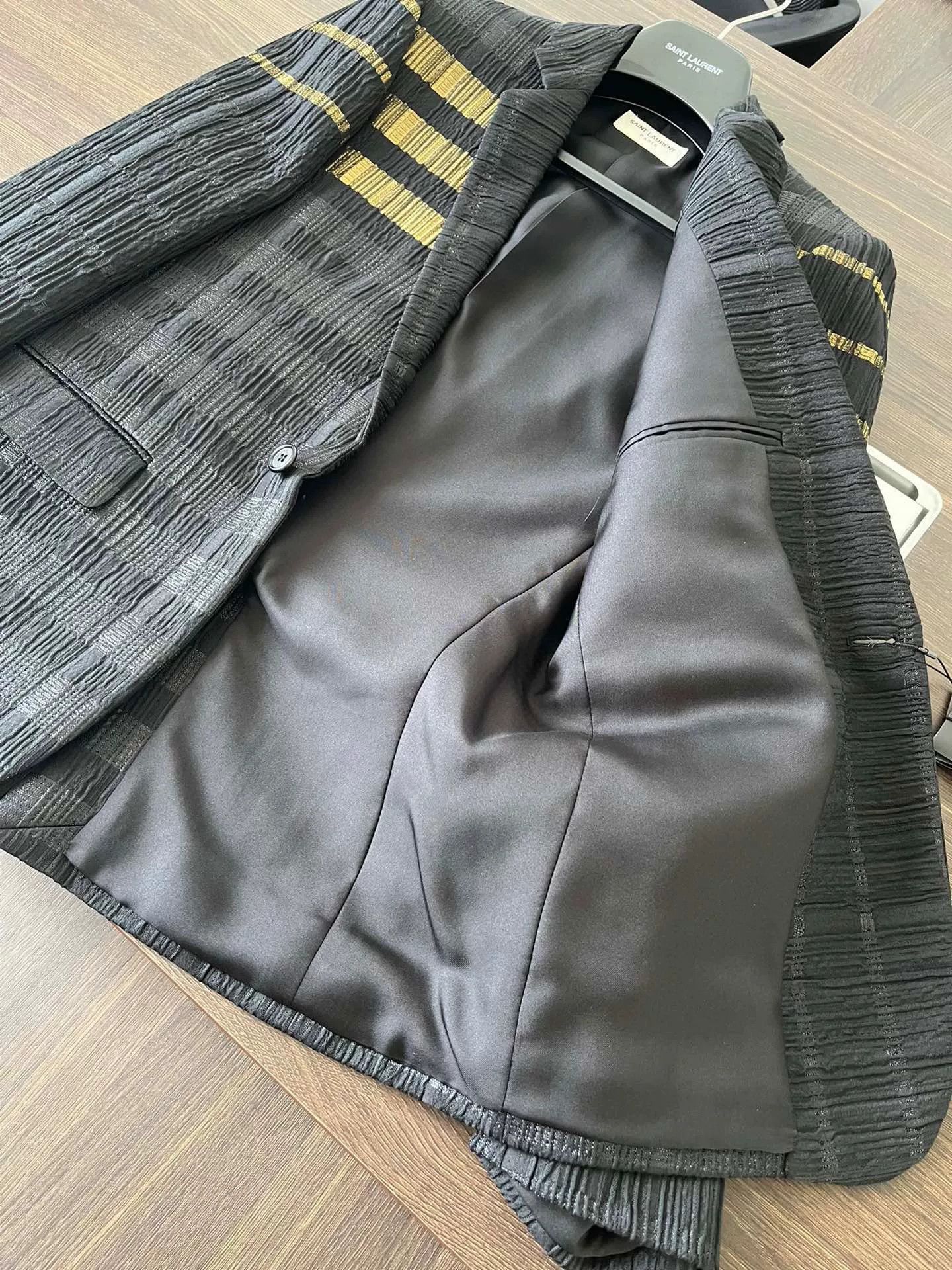 Saint Laurent Paris Saint Laurent Runway Striped Blazer Size US M / EU 48-50 / 2 - 5 Thumbnail