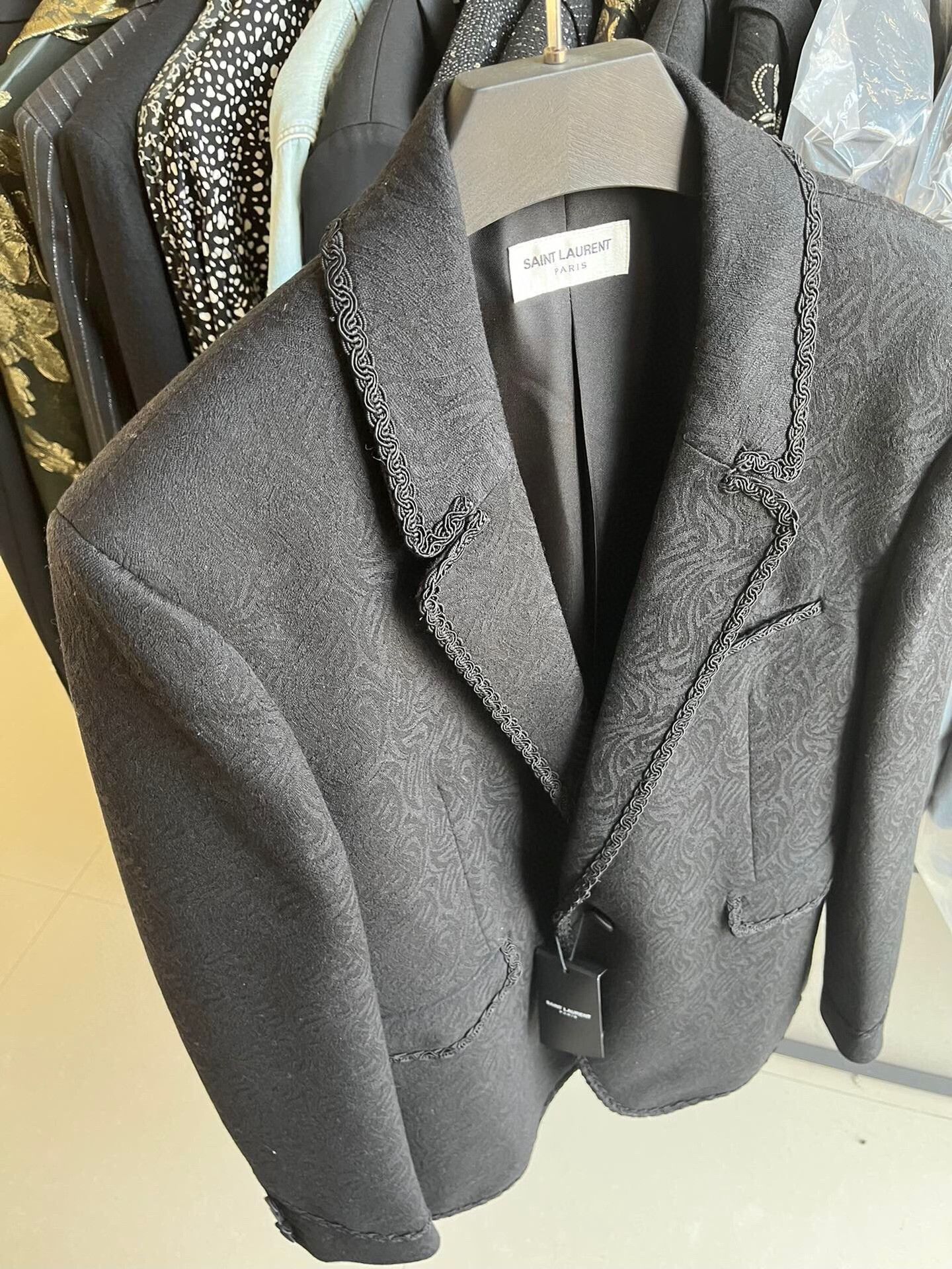 Saint Laurent Paris Saint Laurent Dark Gray Wool Blazer Size US S / EU 44-46 / 1 - 2 Thumbnail