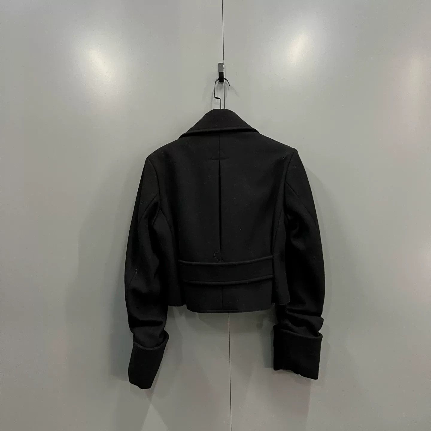 Saint Laurent Paris Saint Laurent Black Cropped Double-Breasted Jacket Size XS / US 0-2 / IT 36-38 - 2 Thumbnail