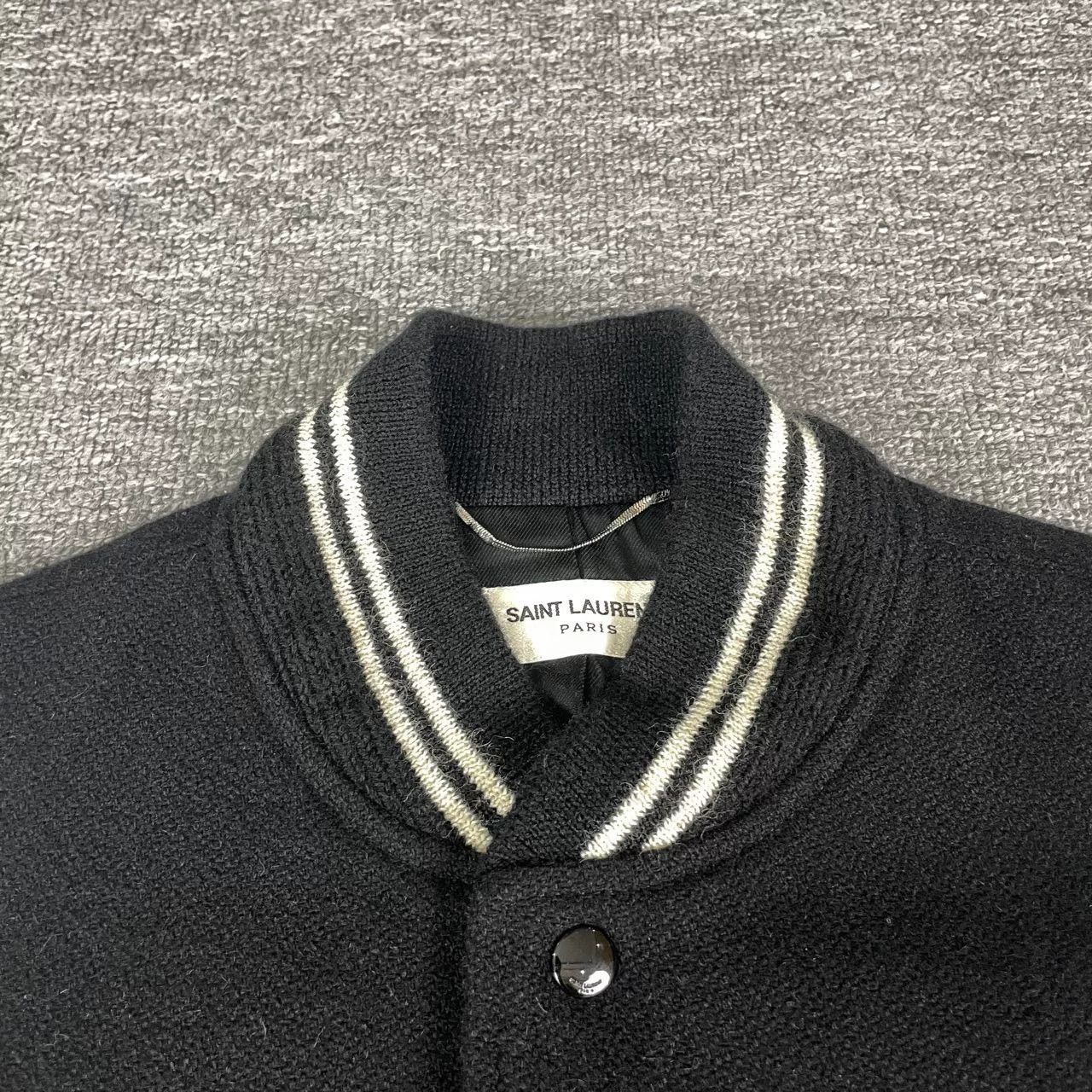 Saint Laurent Paris Saint Laurent Black White Varsity Jacket Size US M / EU 48-50 / 2 - 3 Thumbnail