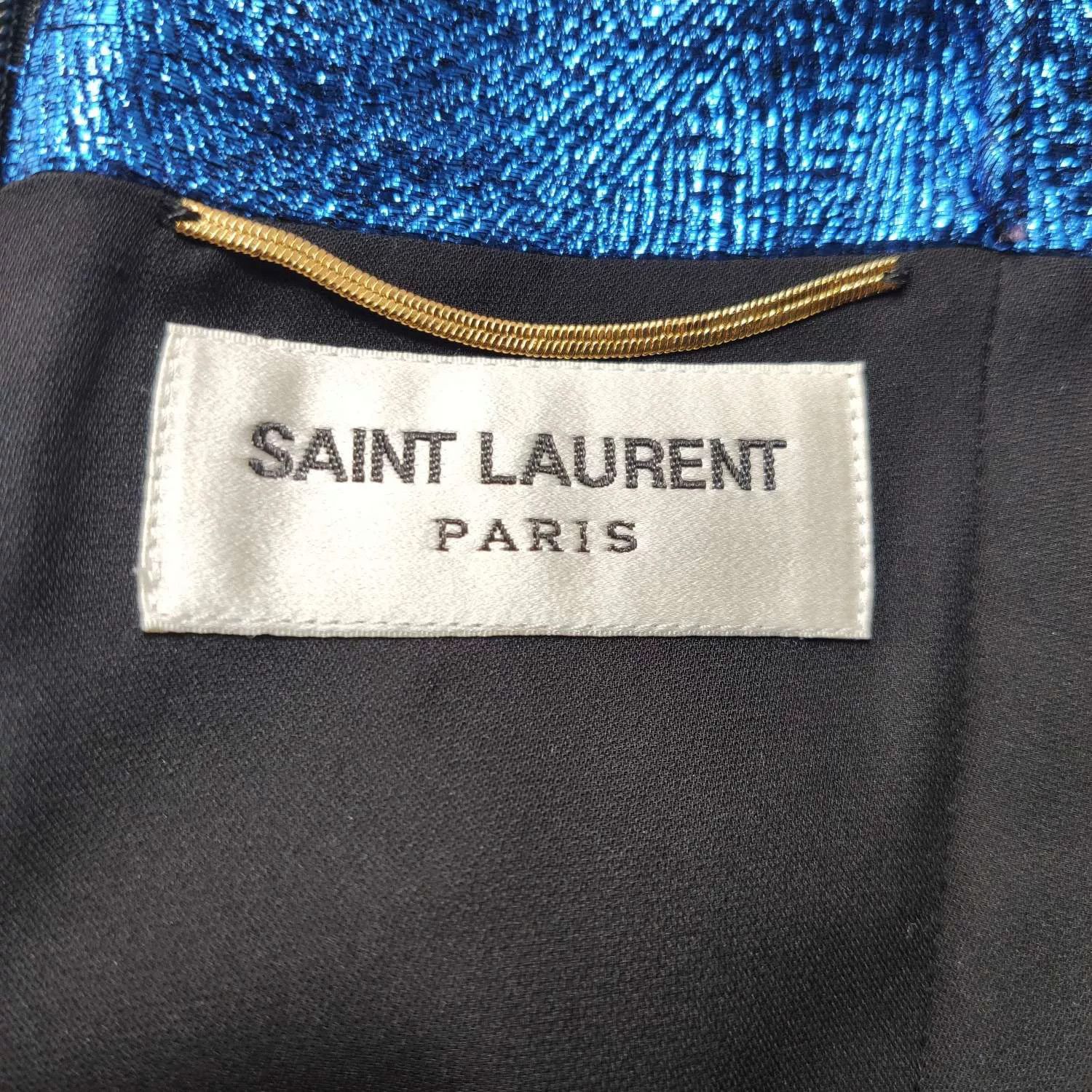 Saint Laurent Paris Saint Laurent Silk Blend Pleated Slip Dress Size XS / US 0-2 / IT 36-38 - 3 Thumbnail