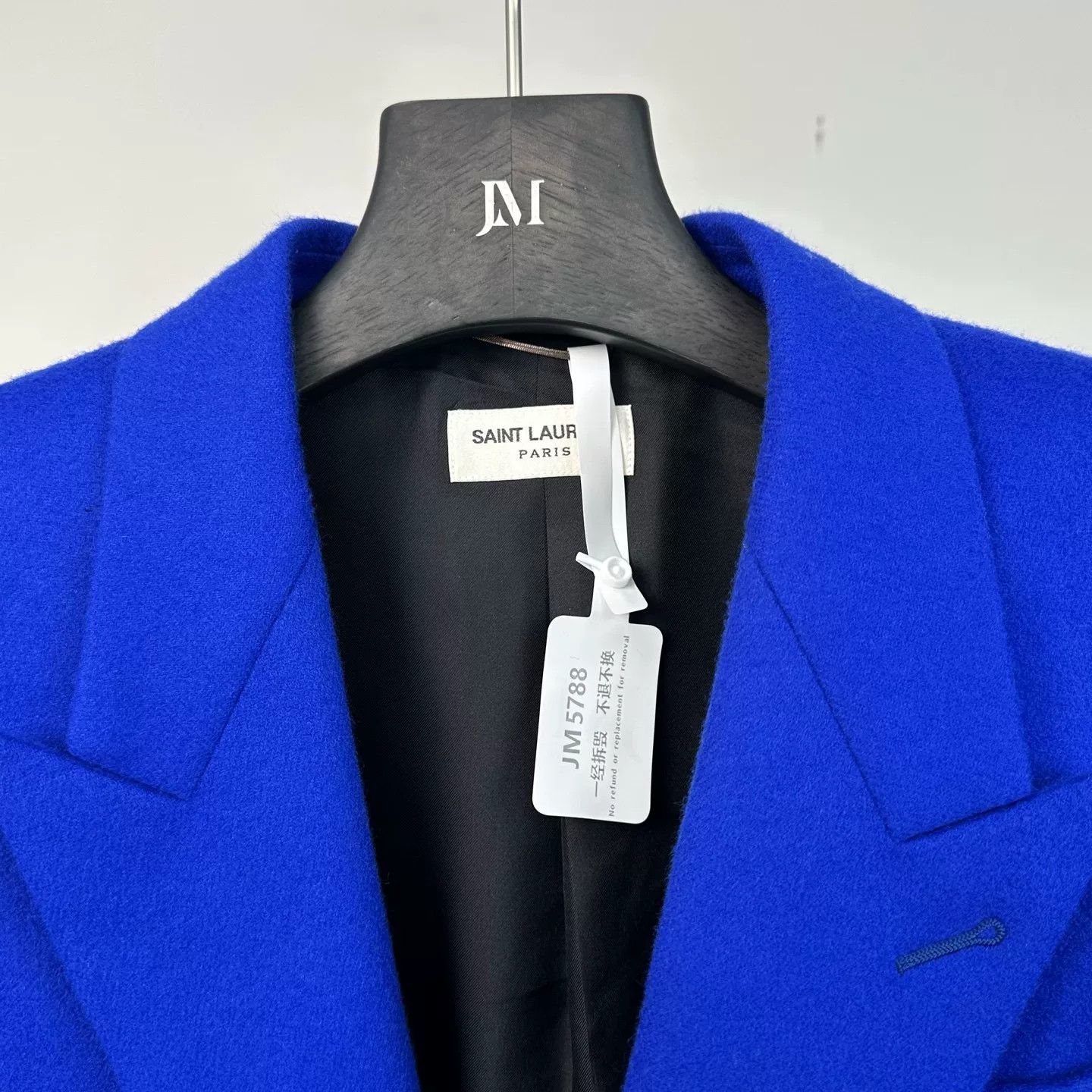Saint Laurent Paris Saint Laurent Blue Double-Breasted Blazer Size US L / EU 52-54 / 3 - 2 Thumbnail