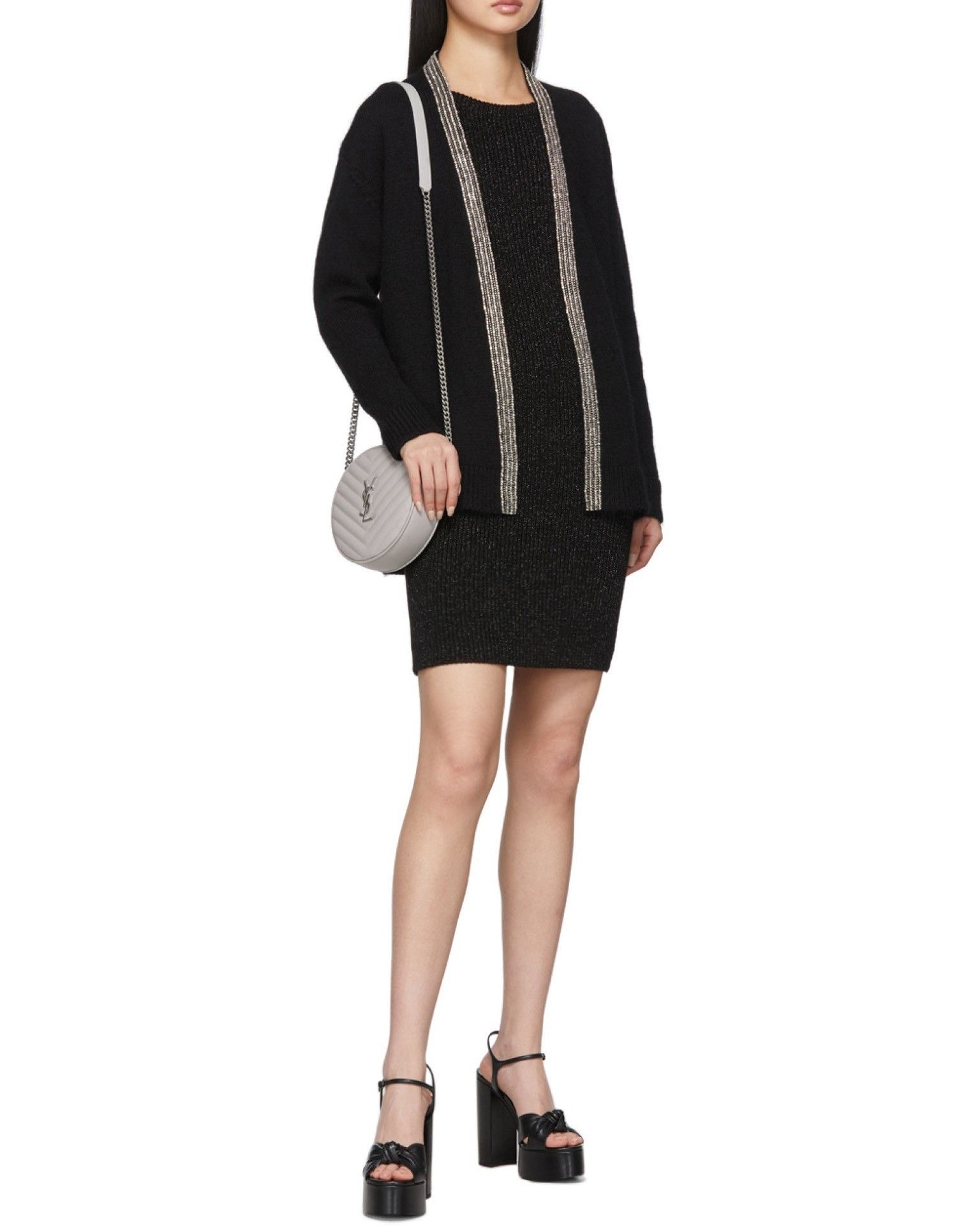Saint Laurent Paris Saint Laurent Women's V-Neck Knit Cardigan Size S / US 4 / IT 40 - 5 Thumbnail