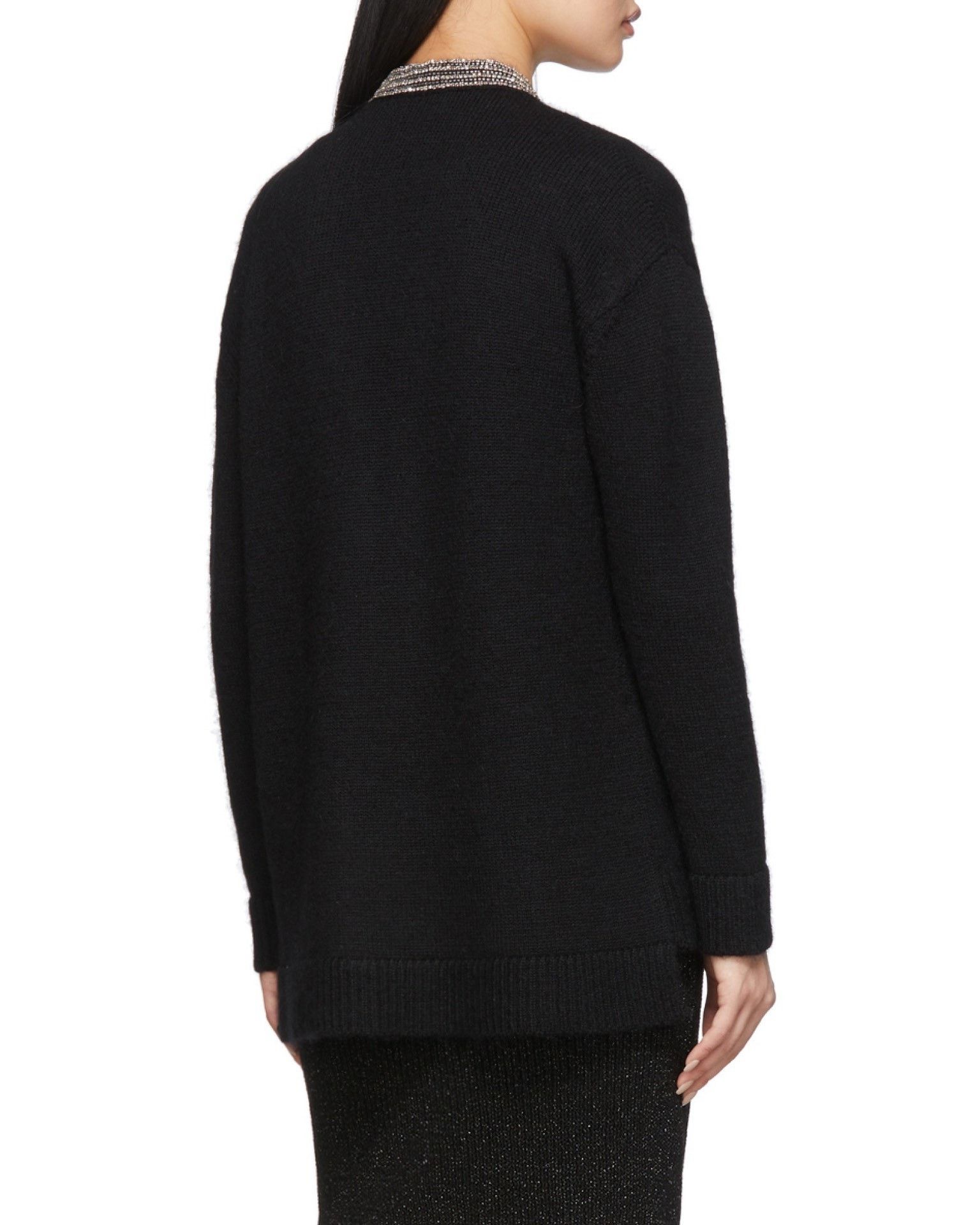 Saint Laurent Paris Saint Laurent Women's V-Neck Knit Cardigan Size S / US 4 / IT 40 - 2 Thumbnail