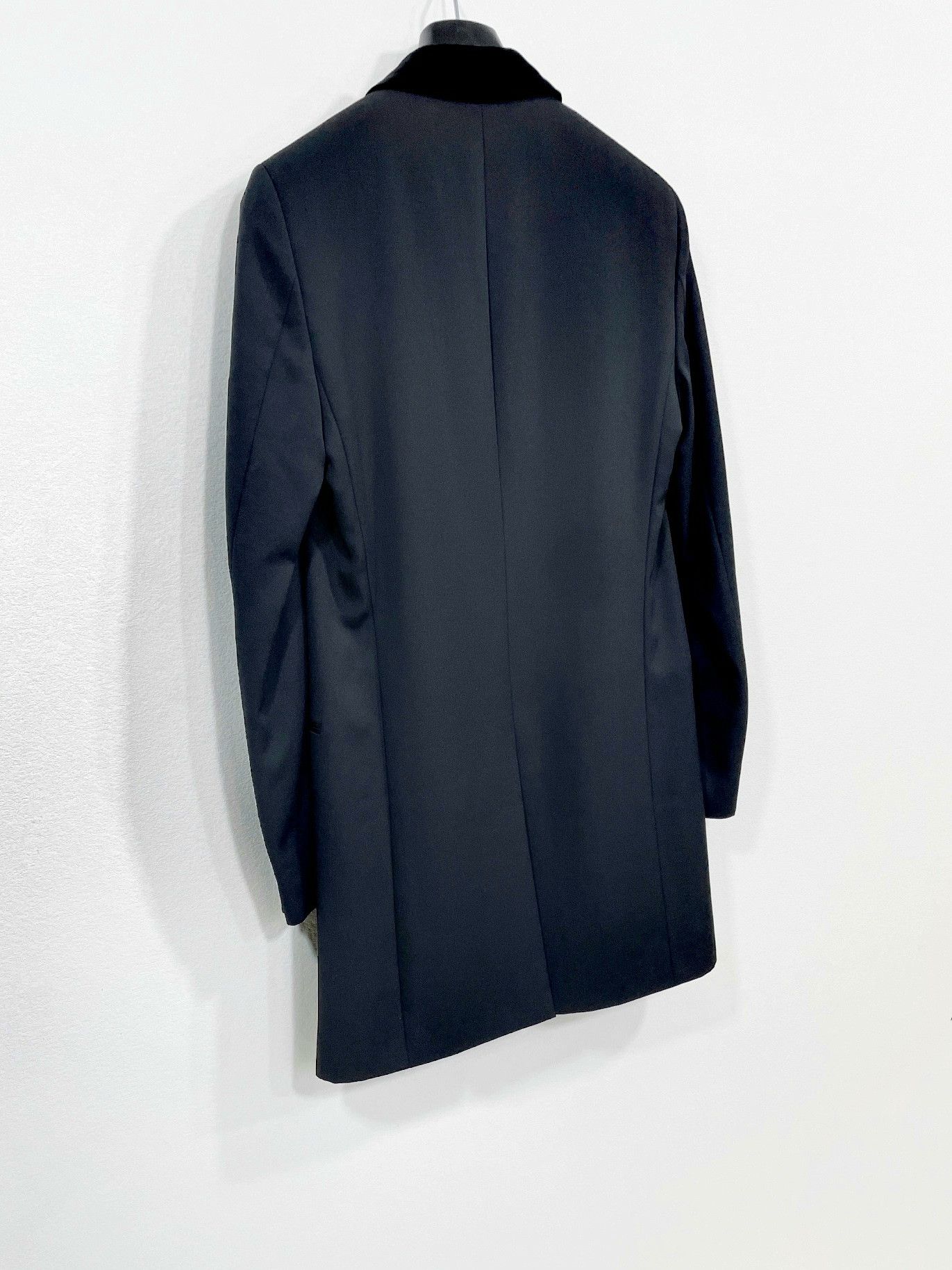 Saint Laurent Paris SAINT LAURENT Men's Black Wool Coat Size US S / EU 44-46 / 1 - 6 Thumbnail
