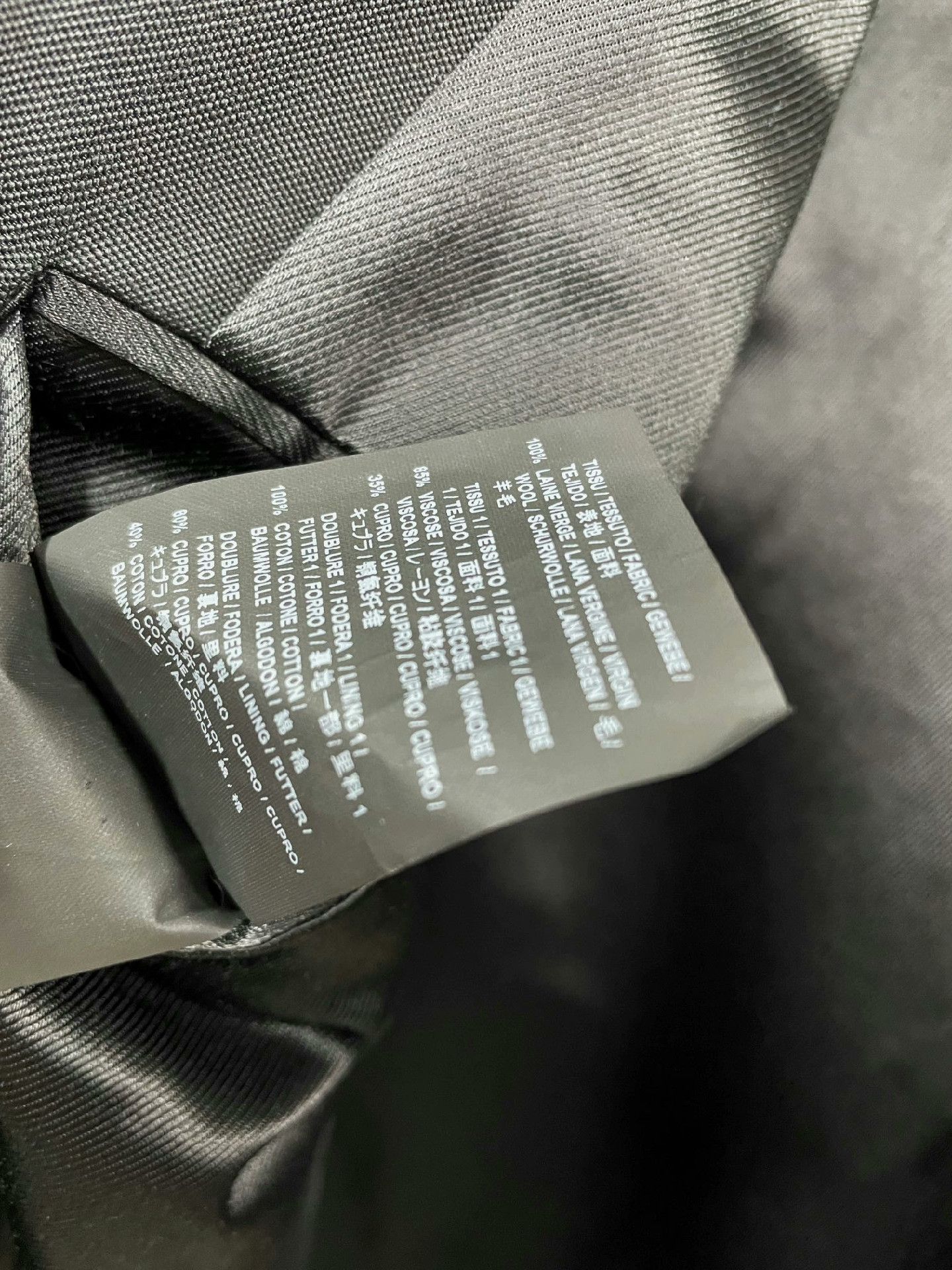 Saint Laurent Paris SAINT LAURENT Men's Black Wool Coat Size US S / EU 44-46 / 1 - 9 Thumbnail