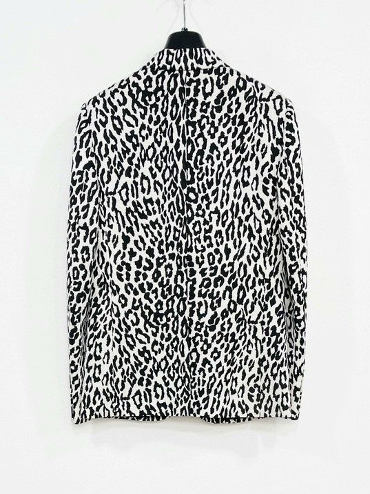 Saint Laurent Paris Saint Laurent Black White Leopard Blazer Size US M / EU 48-50 / 2 - 2 Thumbnail
