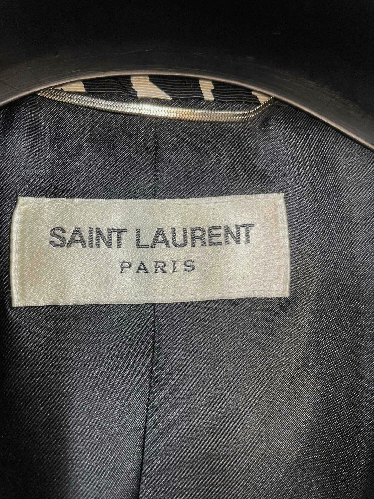 Saint Laurent Paris Saint Laurent Black White Leopard Blazer Size US M / EU 48-50 / 2 - 4 Thumbnail