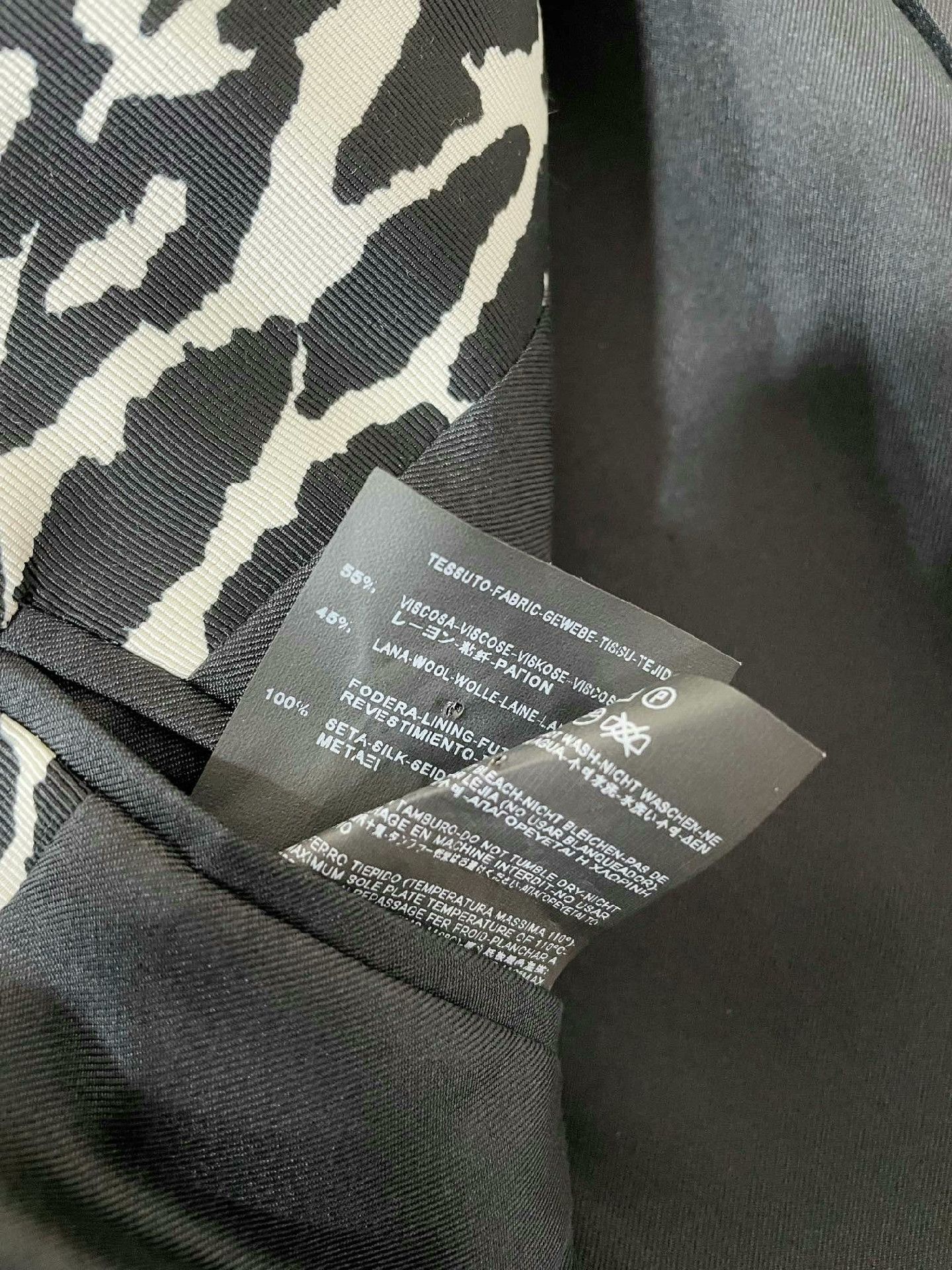 Saint Laurent Paris Saint Laurent Black White Leopard Blazer Size US M / EU 48-50 / 2 - 5 Thumbnail
