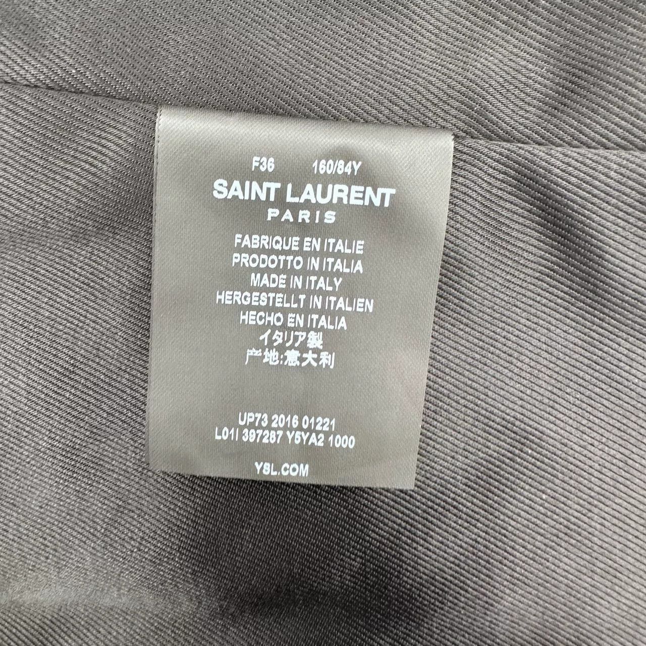 Saint Laurent Paris Saint Laurent Black Biker Leather Jacket Size XS / US 0-2 / IT 36-38 - 6 Thumbnail