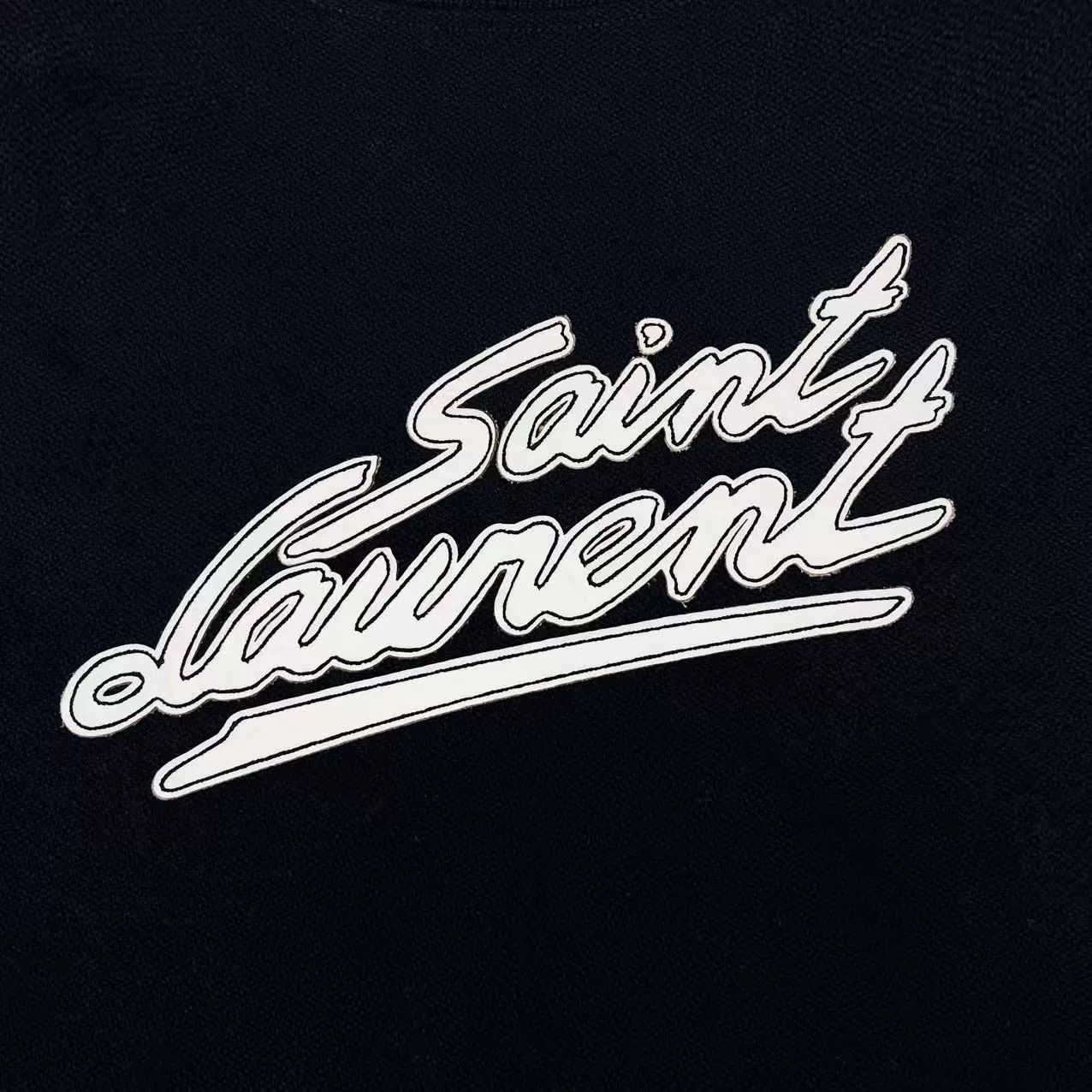 Saint Laurent Paris Saint Laurent Black Wool Baseball Jacket Size US L / EU 52-54 / 3 - 4 Thumbnail