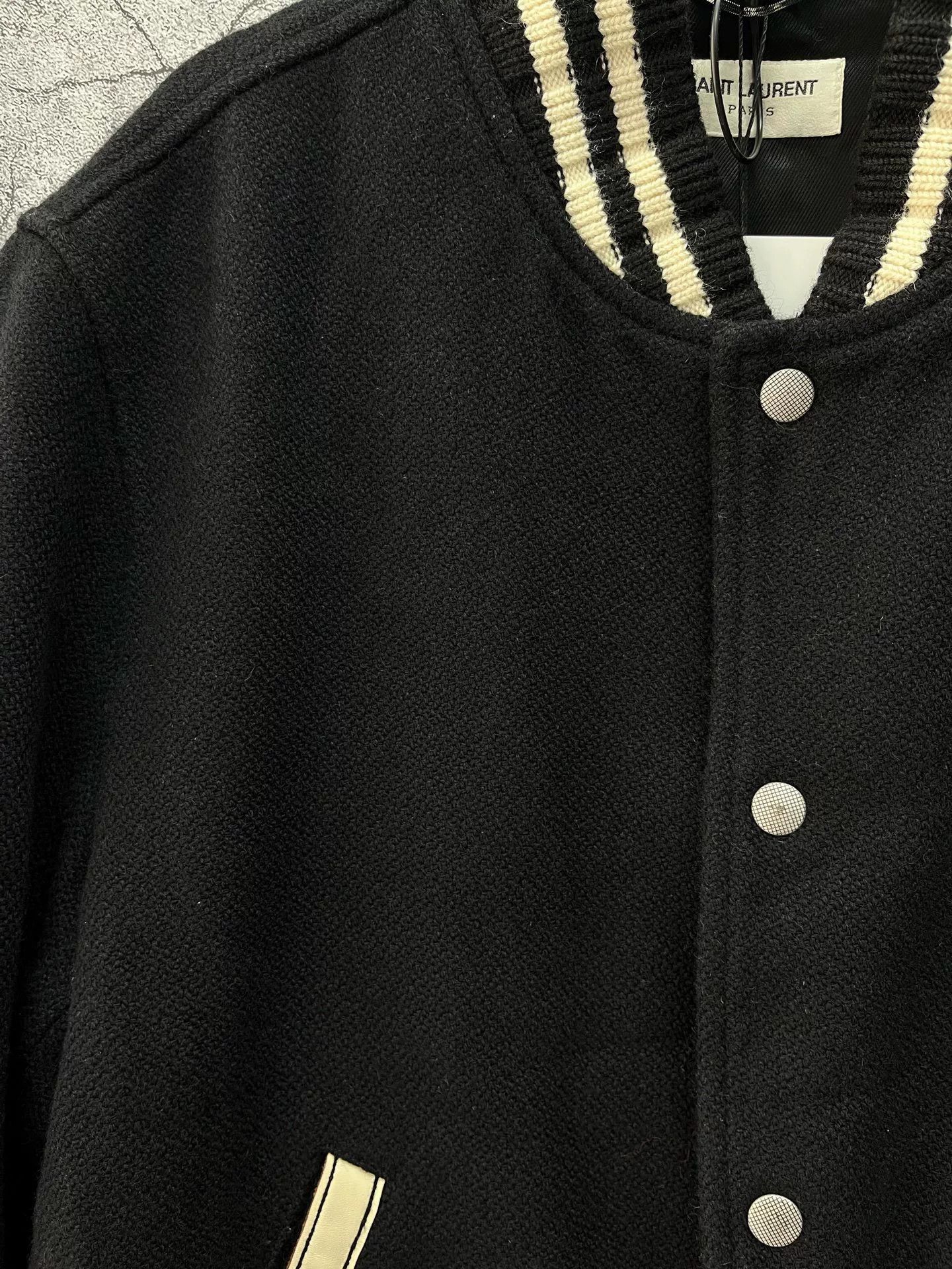 Saint Laurent Paris Saint Laurent Letter Embroidery Baseball Jacket Size US M / EU 48-50 / 2 - 3 Thumbnail