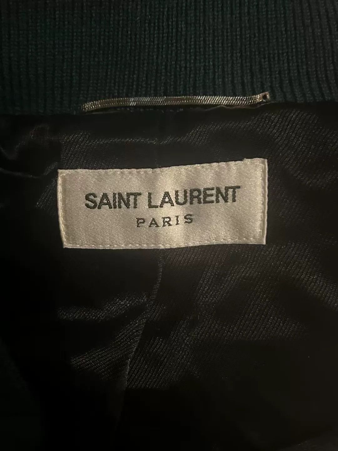 Saint Laurent Paris Saint Laurent Green Baseball Jacket Size US M / EU 48-50 / 2 - 3 Thumbnail