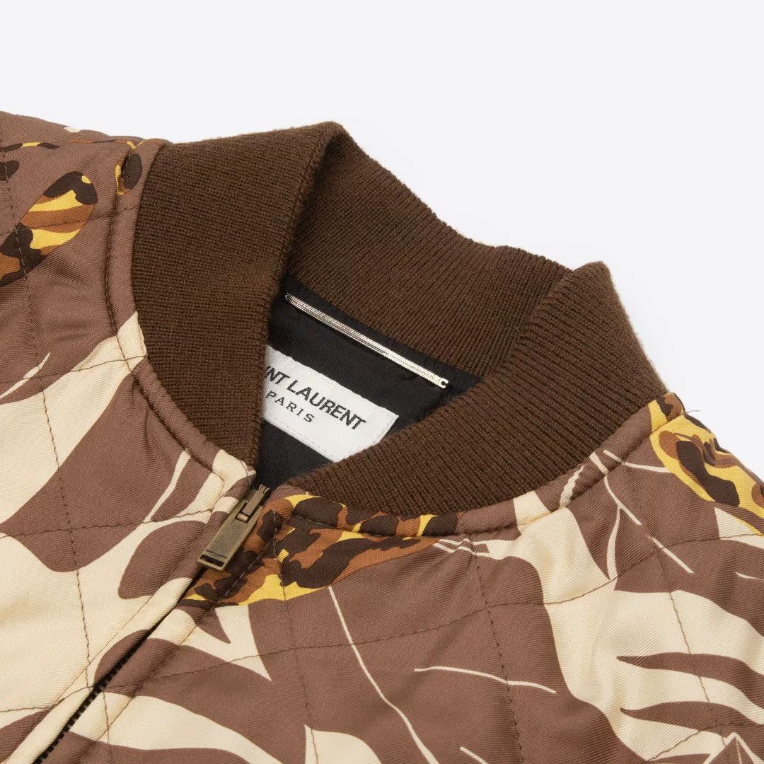 Saint Laurent Paris Saint Laurent Leopard Print Quilted Bomber Size US S / EU 44-46 / 1 - 3 Thumbnail