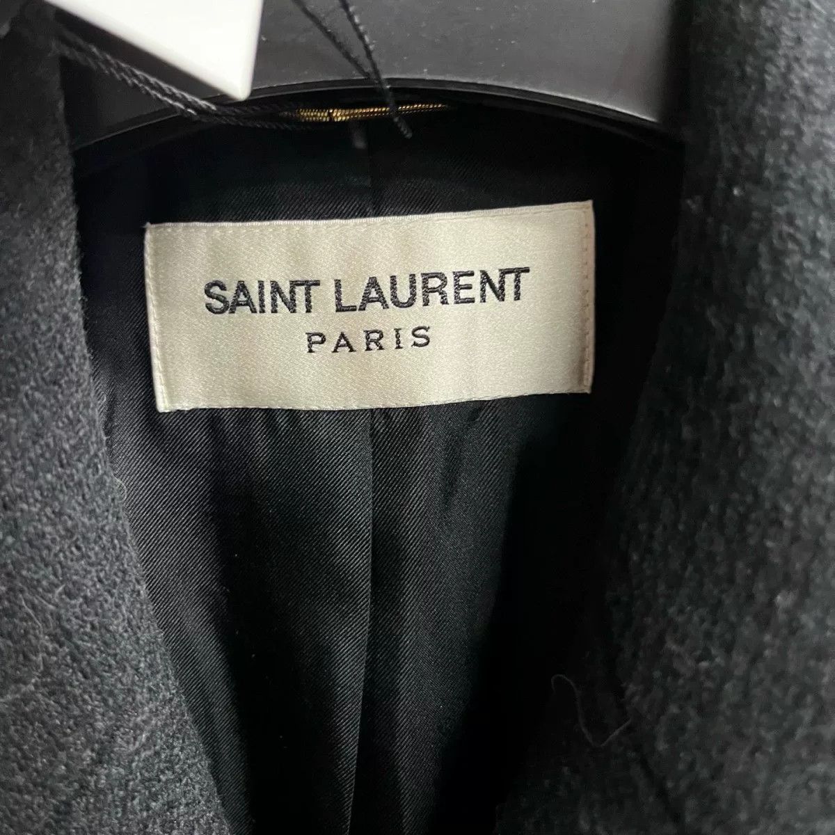 Saint Laurent Paris Saint Laurent Black Double-Breasted Coat Size XS / US 0-2 / IT 36-38 - 3 Thumbnail
