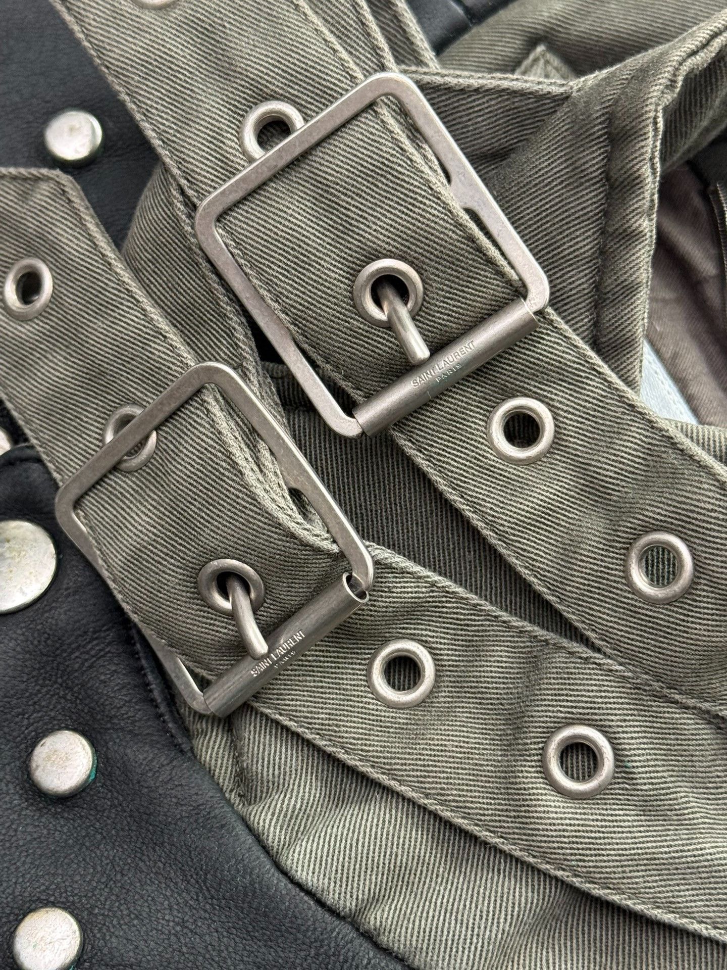 Saint Laurent Paris Saint Laurent 2014 Olive Military Jacket Size US S / EU 44-46 / 1 - 7 Thumbnail