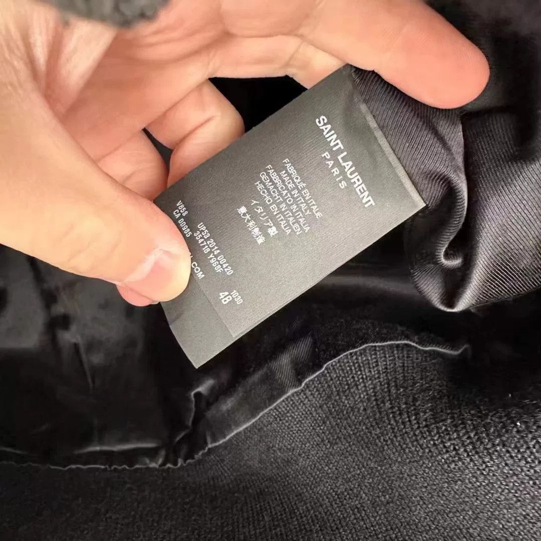 Saint Laurent Paris Saint Laurent SLP Gray Baseball Jacket Size US M / EU 48-50 / 2 - 4 Thumbnail