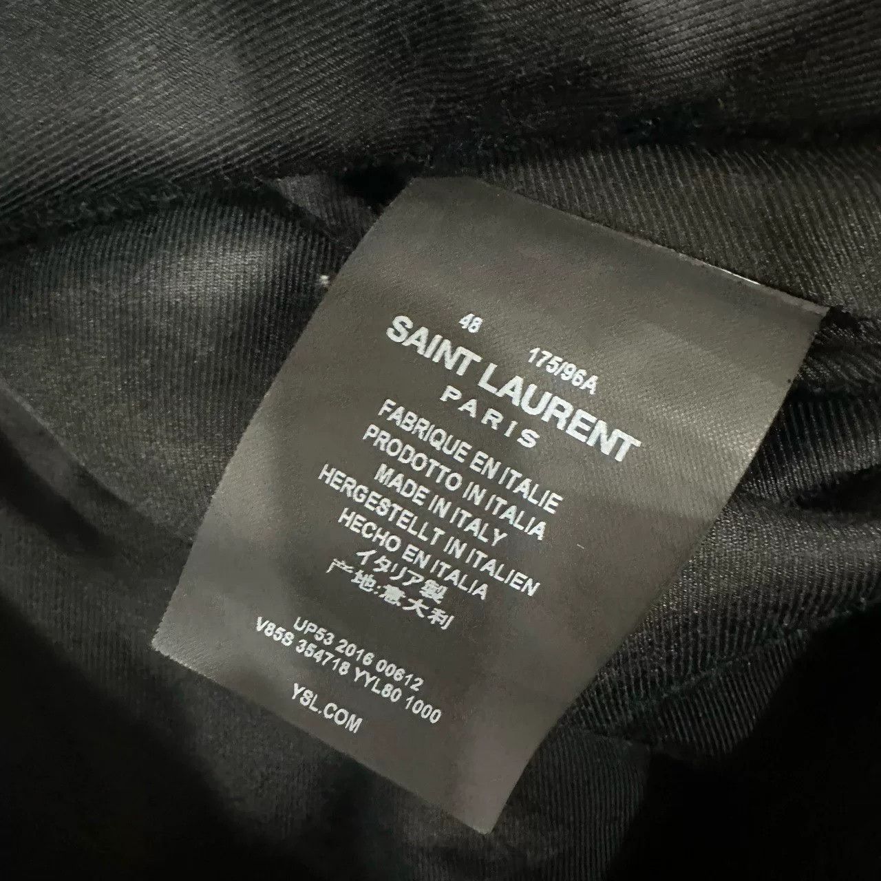 Saint Laurent Paris Saint Laurent Striped Baseball Jacket Size US M / EU 48-50 / 2 - 6 Thumbnail