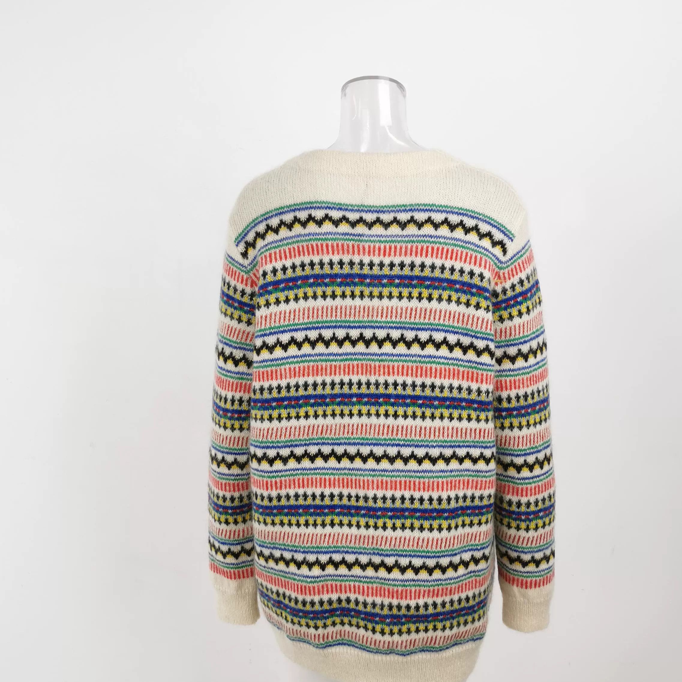 Saint Laurent Paris Saint Laurent Striped V-Neck Button Cardigan Size US M / EU 48-50 / 2 - 3 Thumbnail