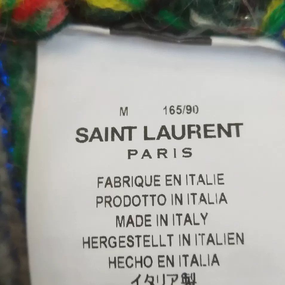 Saint Laurent Paris Saint Laurent Striped V-Neck Button Cardigan Size US M / EU 48-50 / 2 - 5 Thumbnail