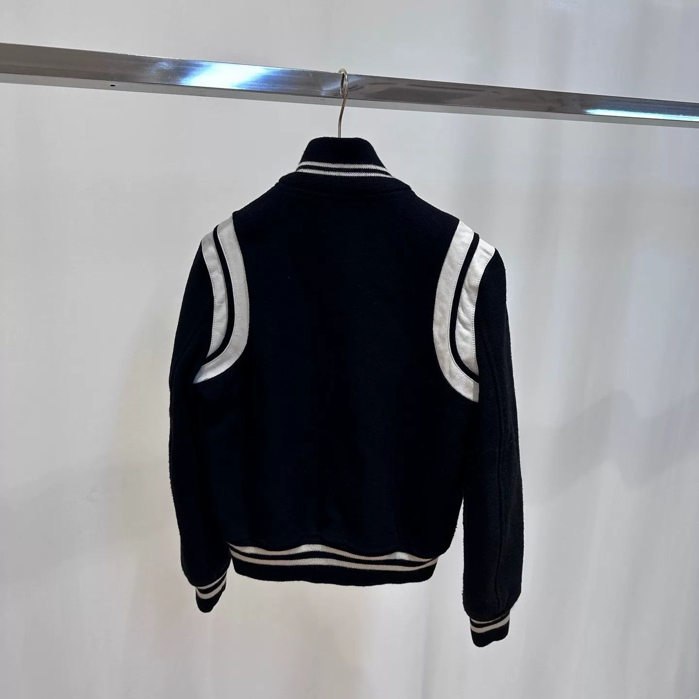 Saint Laurent Paris Saint Laurent Colorblock Baseball Jacket Size S / US 4 / IT 40 - 2 Thumbnail