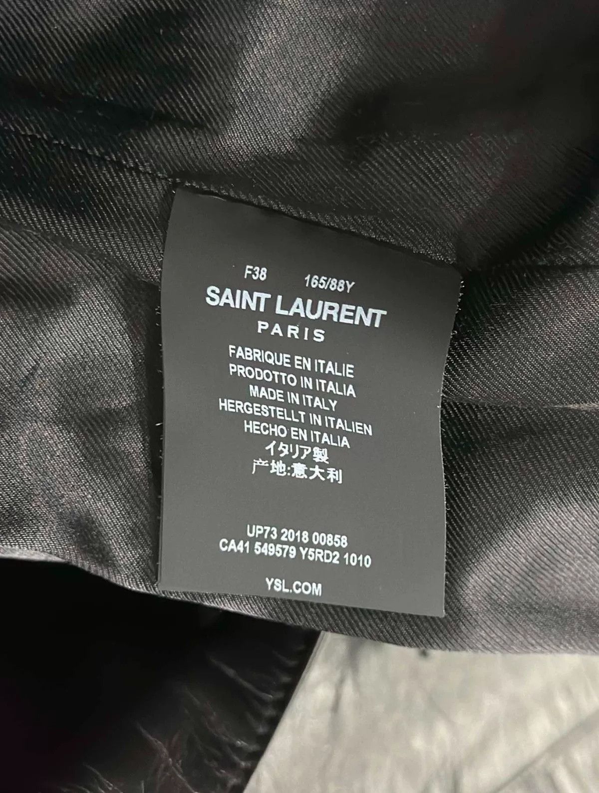 Saint Laurent Paris Saint Laurent Embroidered Leather Blazer Size S / US 4 / IT 40 - 5 Thumbnail
