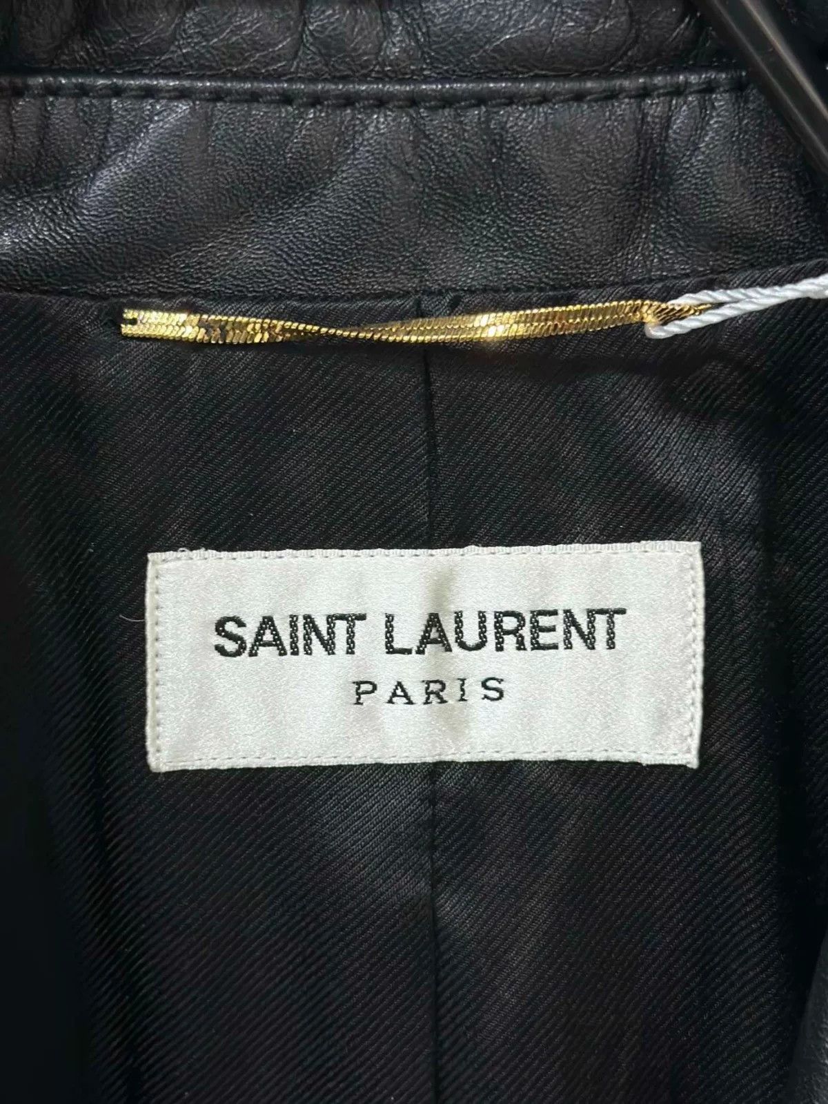 Saint Laurent Paris Saint Laurent Embroidered Leather Blazer Size S / US 4 / IT 40 - 4 Thumbnail