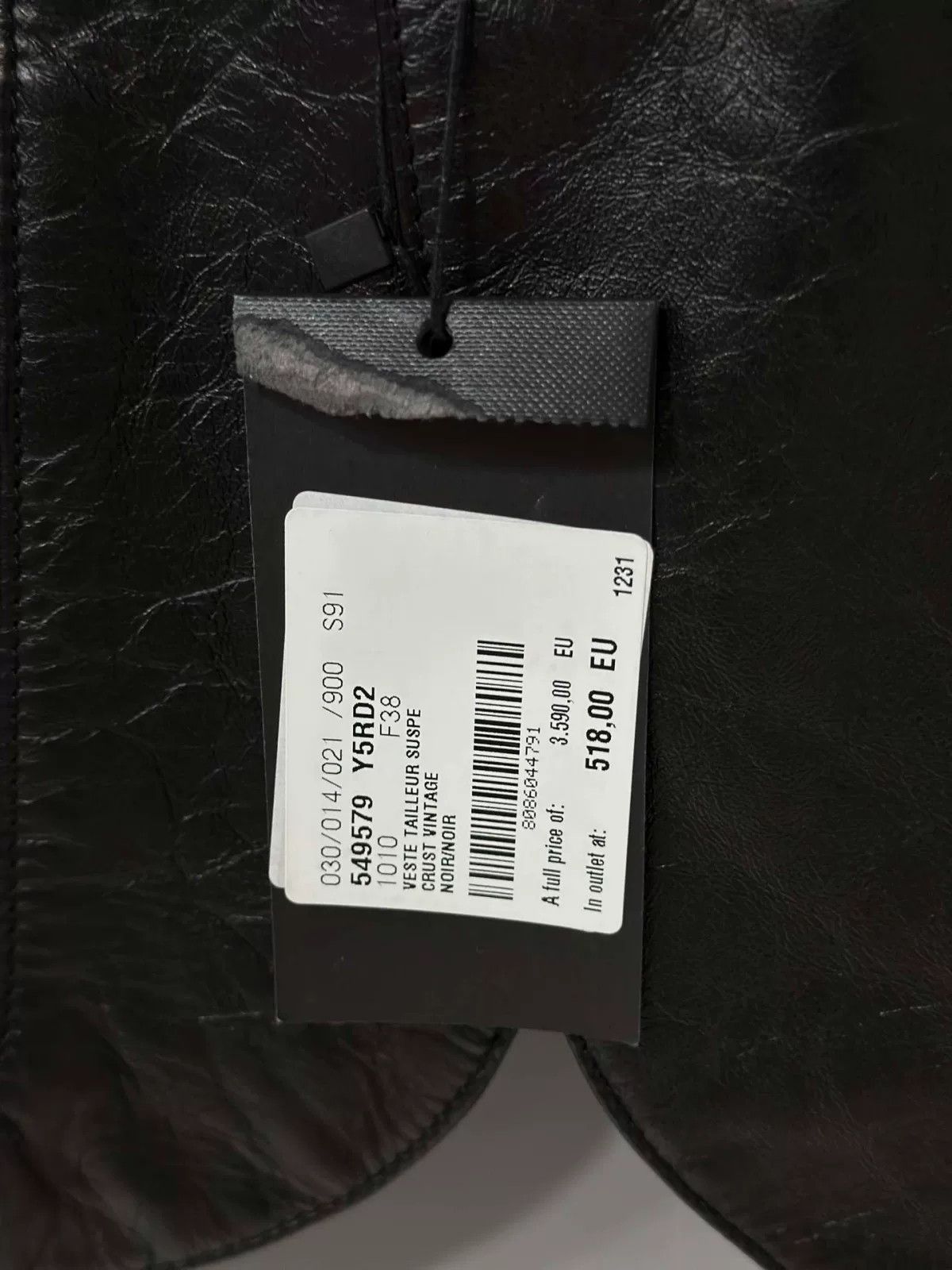 Saint Laurent Paris Saint Laurent Embroidered Leather Blazer Size S / US 4 / IT 40 - 7 Thumbnail