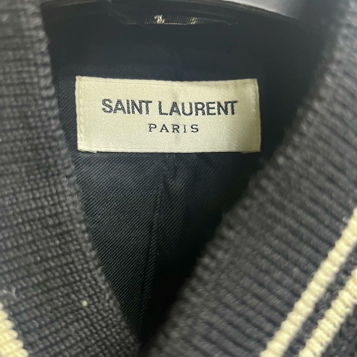 Saint Laurent Paris Saint Laurent Black Varsity Jacket Size US M / EU 48-50 / 2 - 3 Thumbnail