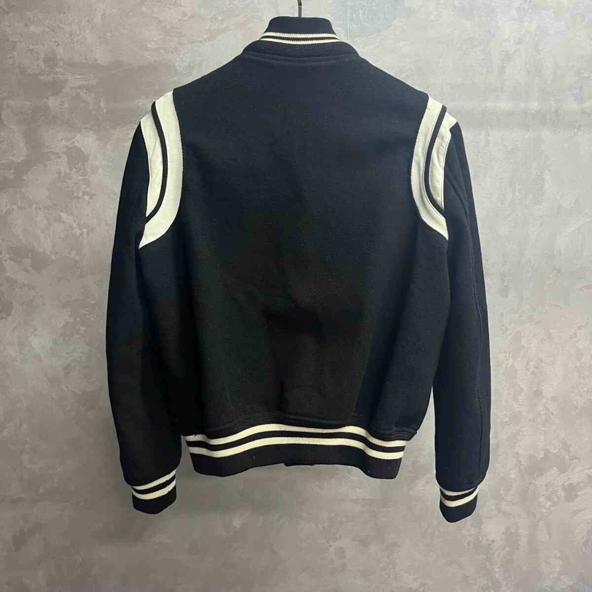 Saint Laurent Paris Saint Laurent Black Varsity Jacket Size US M / EU 48-50 / 2 - 2 Thumbnail