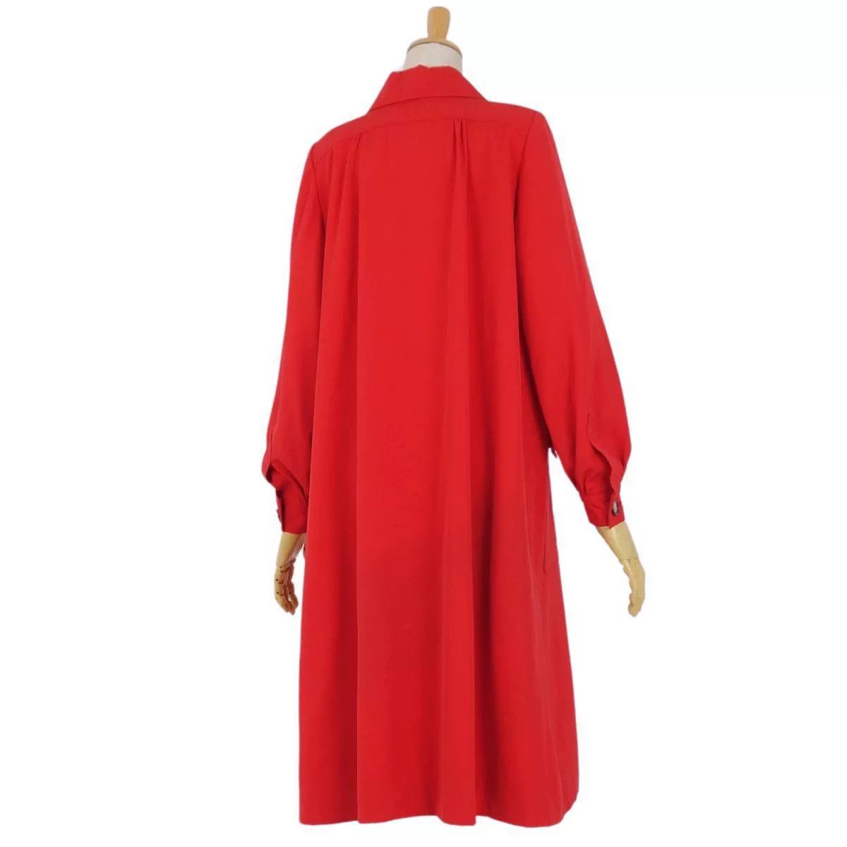 Saint Laurent Paris Yves Saint Laurent Red Long Coat Size S / US 4 / IT 40 - 5 Thumbnail