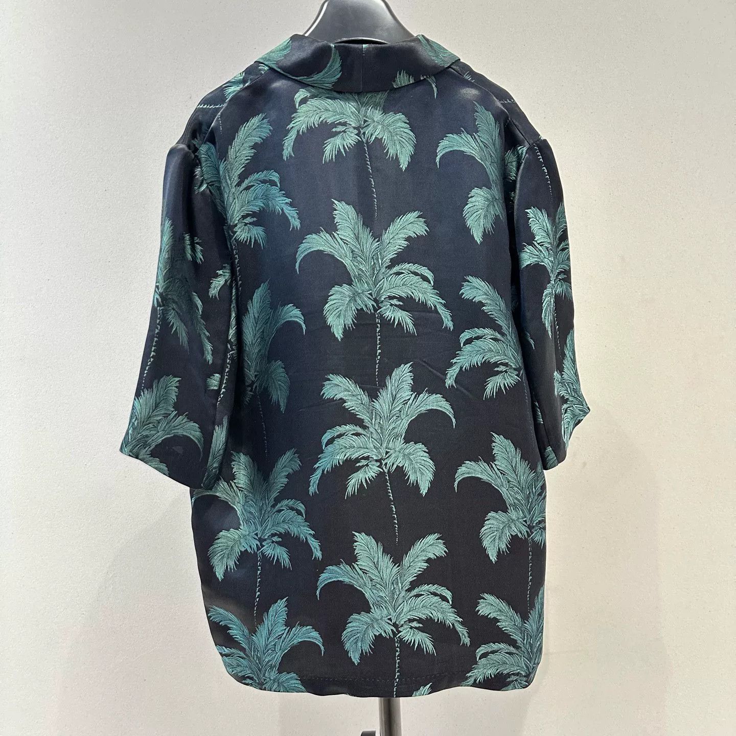 Saint Laurent Paris YSL Saint Laurent SS21 Palm Satin Shirt Size US L / EU 52-54 / 3 - 2 Thumbnail