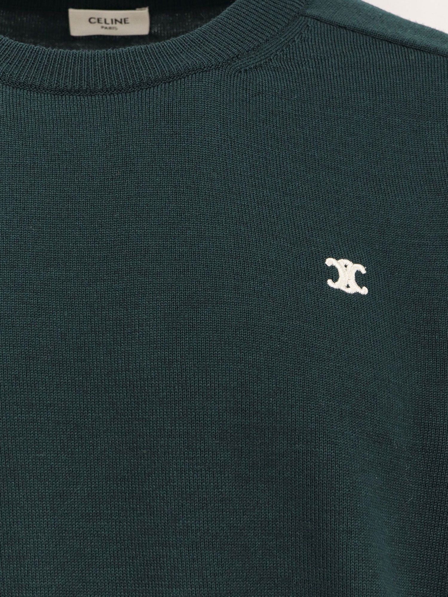 Celine Wool sweater with embroidered logo on the front S - USA Tariffs Included Size US S / EU 44-46 / 1 - 3 Thumbnail